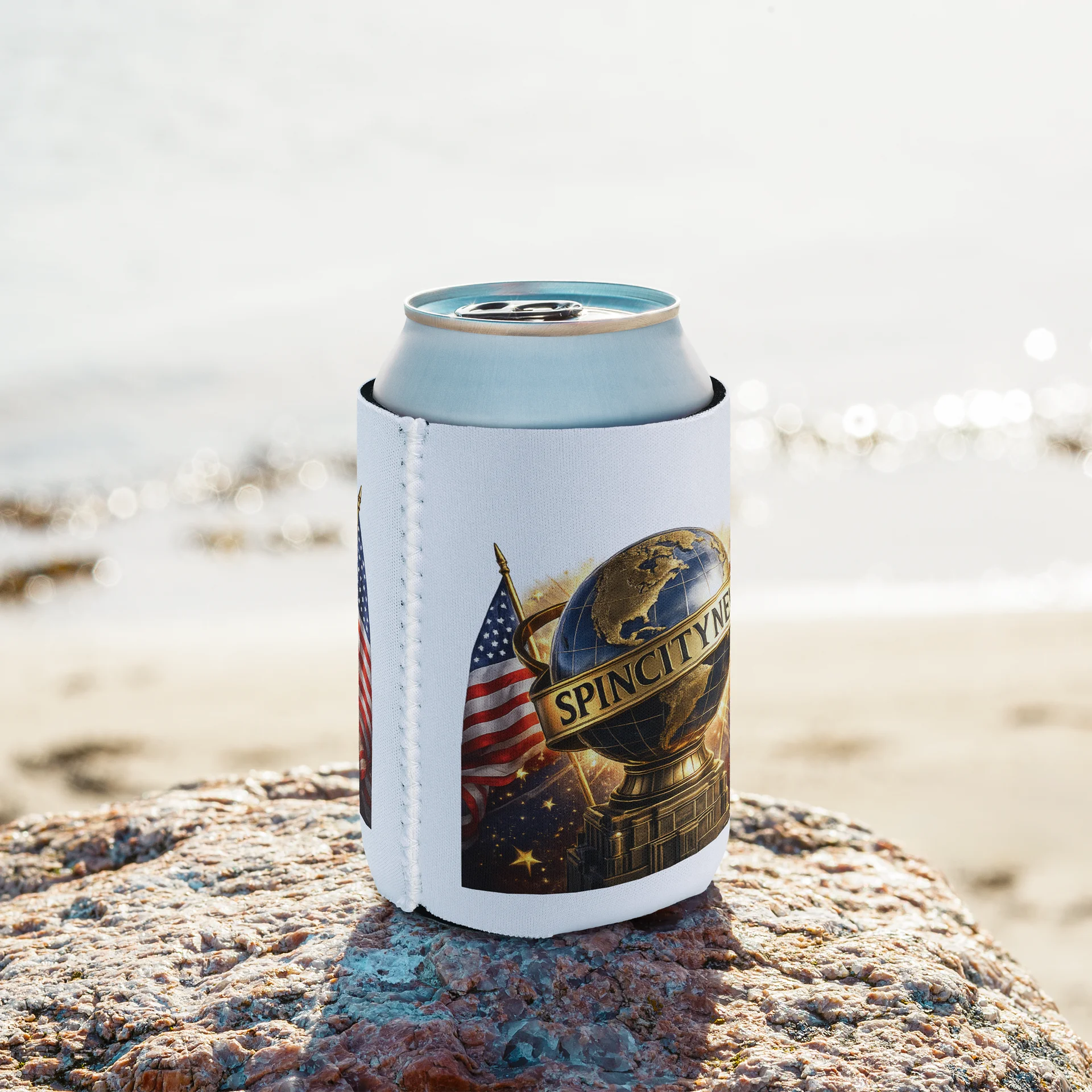 Spin City News Globe Can Cooler product image (5)