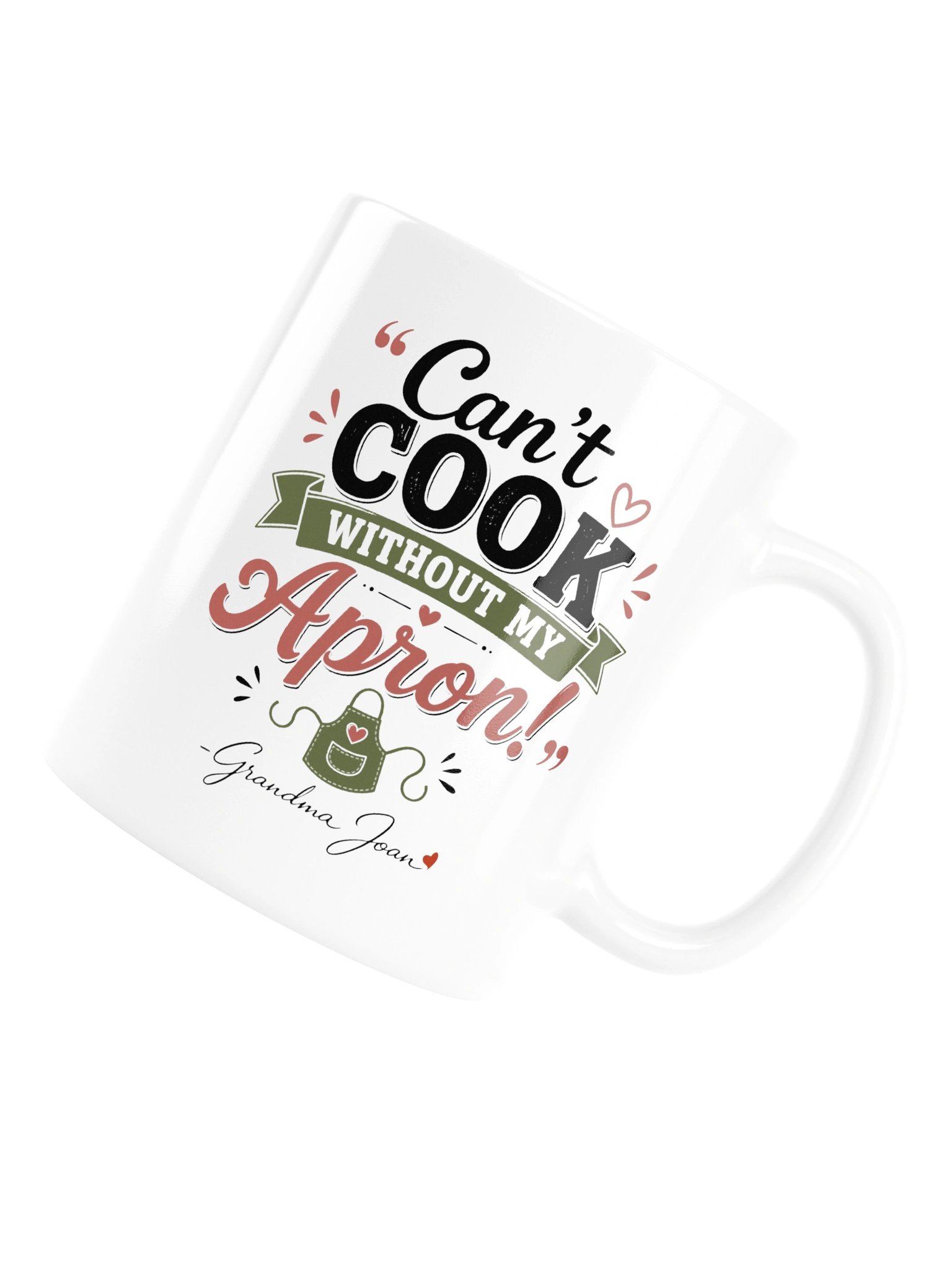 Can't Cook Without My Apron! - White Glossy Mug product image (6)