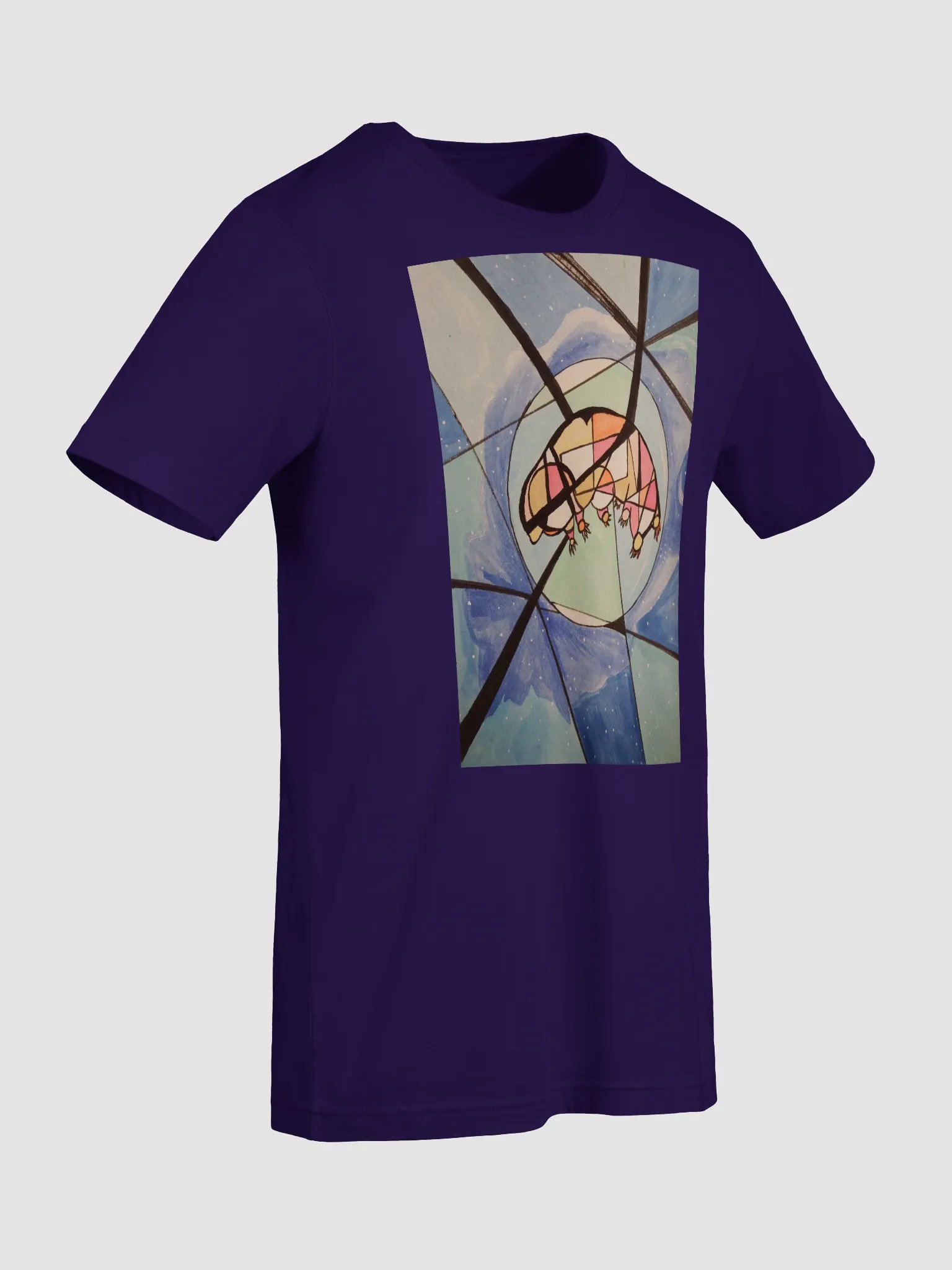 Cubism Painting: The Dream of a Tardigrade Bella+Canvas Supersoft T-Shirt by Bella+Canvas product image (7)
