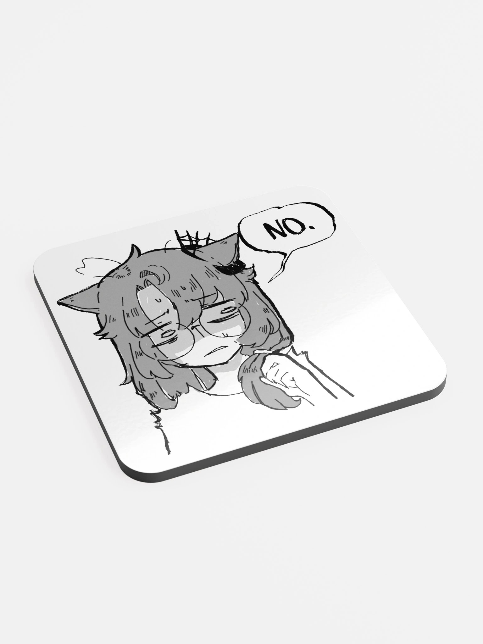 No. (glossy coaster) product image (2)