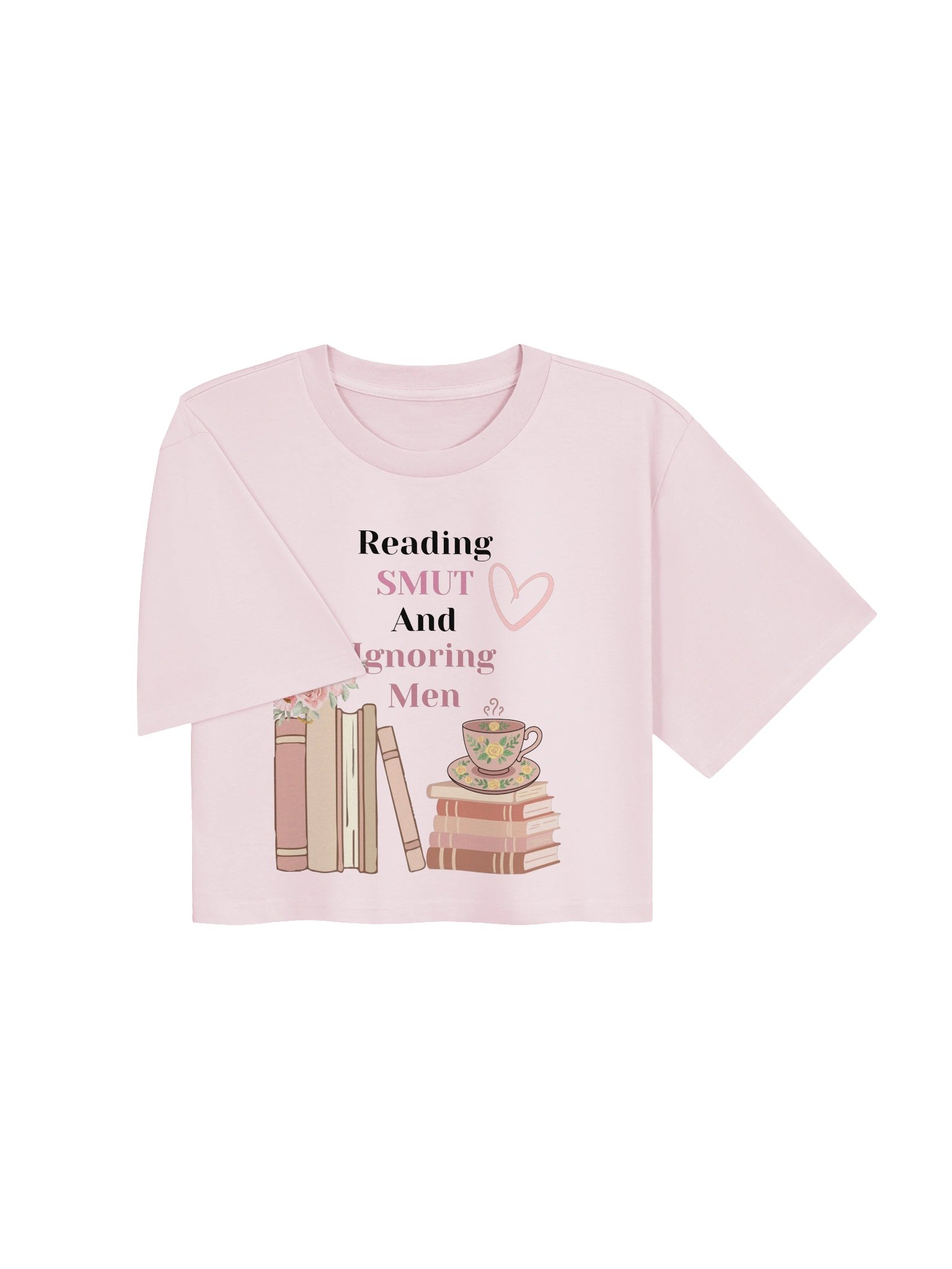 Reading Smut and Ignoring Men Crop Tee product image (8)