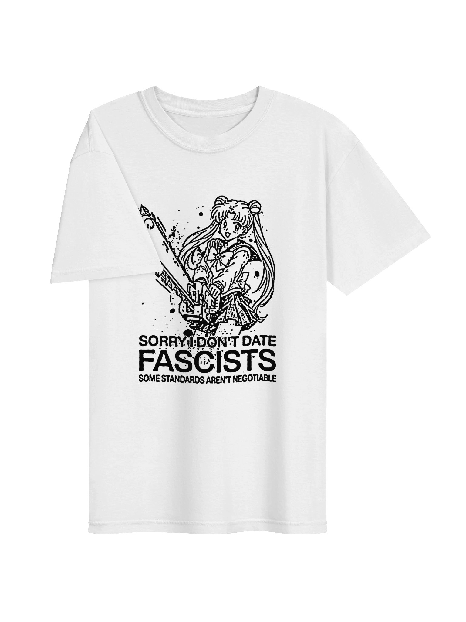Don't date ! ! T-shirt. white vers. product image (2)