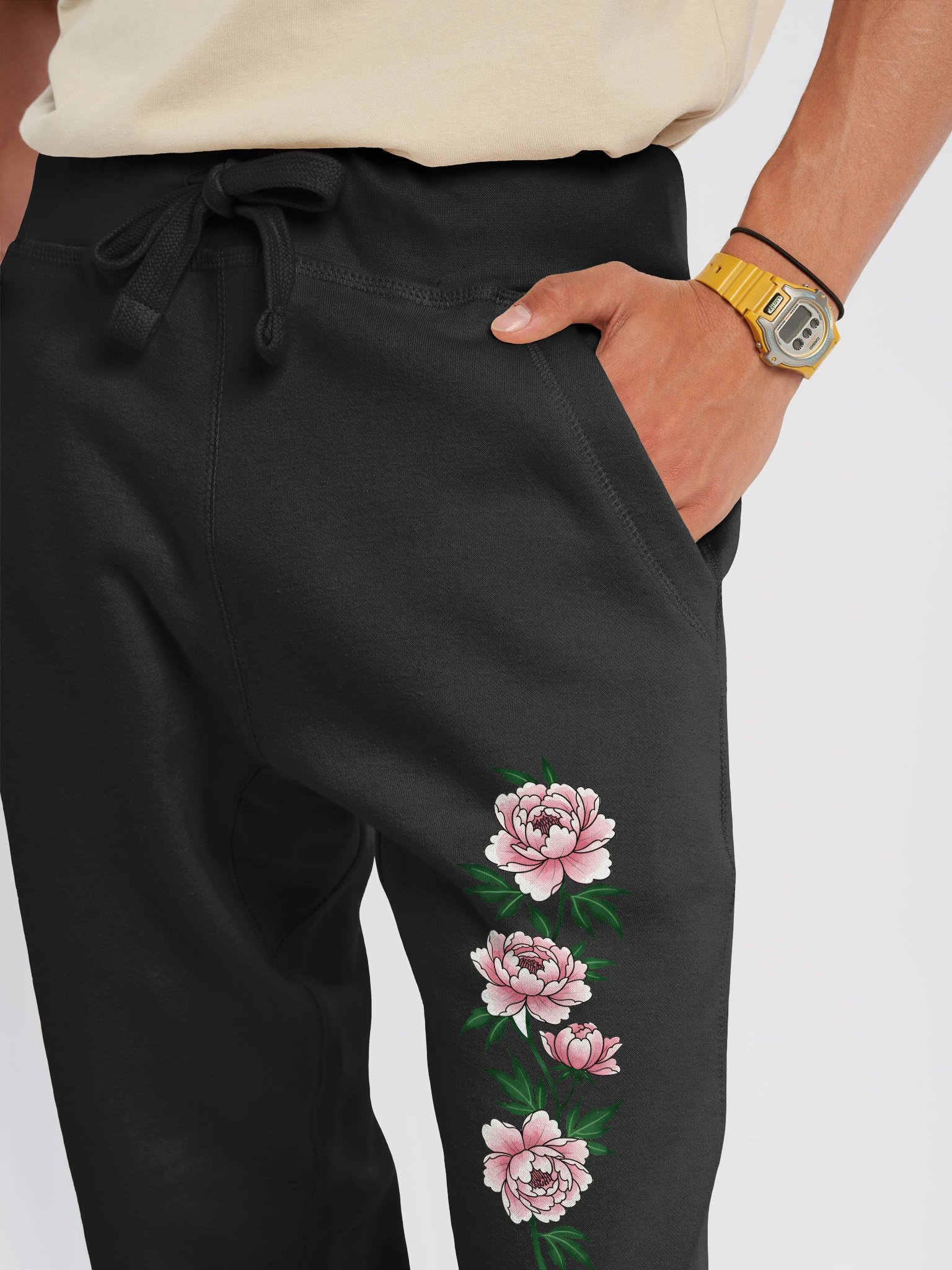 Blushing Peony Floral Joggers product image (12)