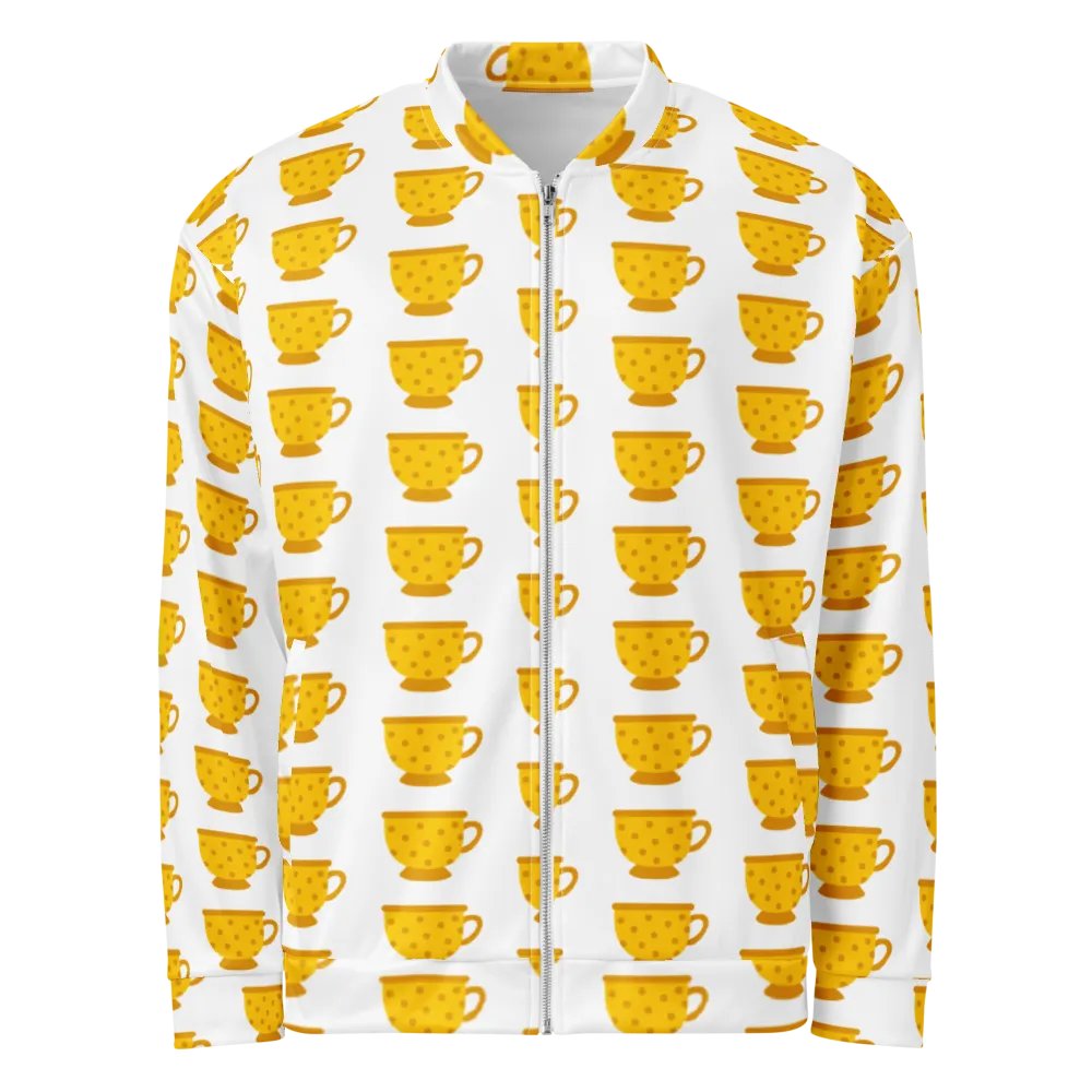 Polka Dot Tea Party All-Over Print Bomber Jacket product image (6)