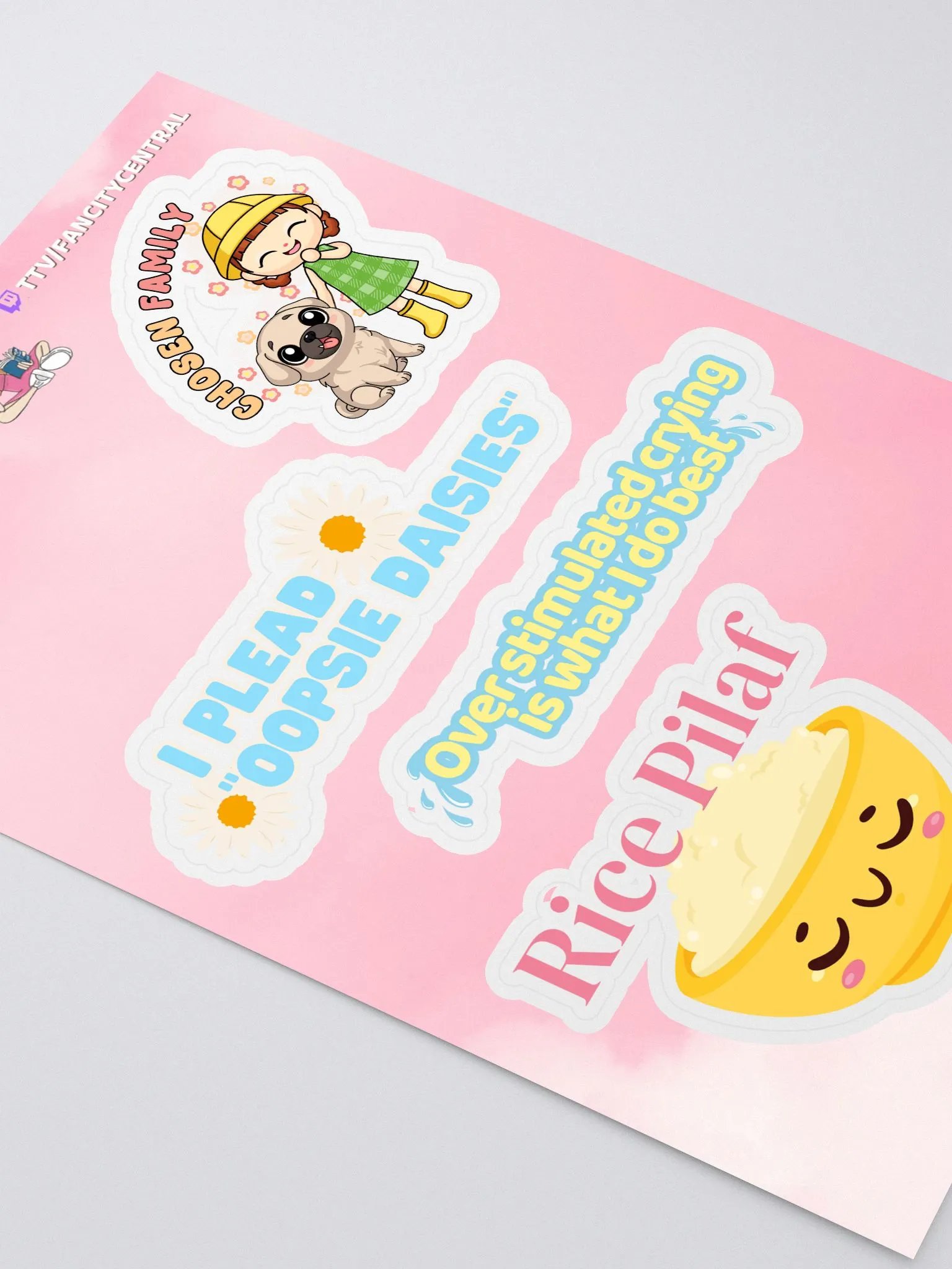 Fancity Central Spring 2025 Sticker Sheet product image (2)