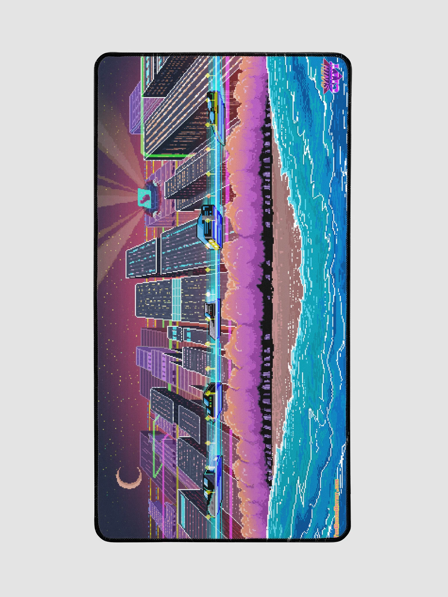 Synth City - Solwave Beach - Deskmat product image (2)