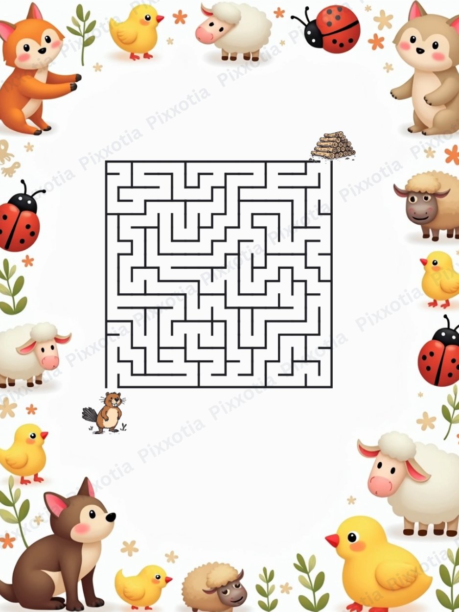 Maze Book for Kids PDF | Very Hard Level Mazes | Level 4 Printable product image (3)