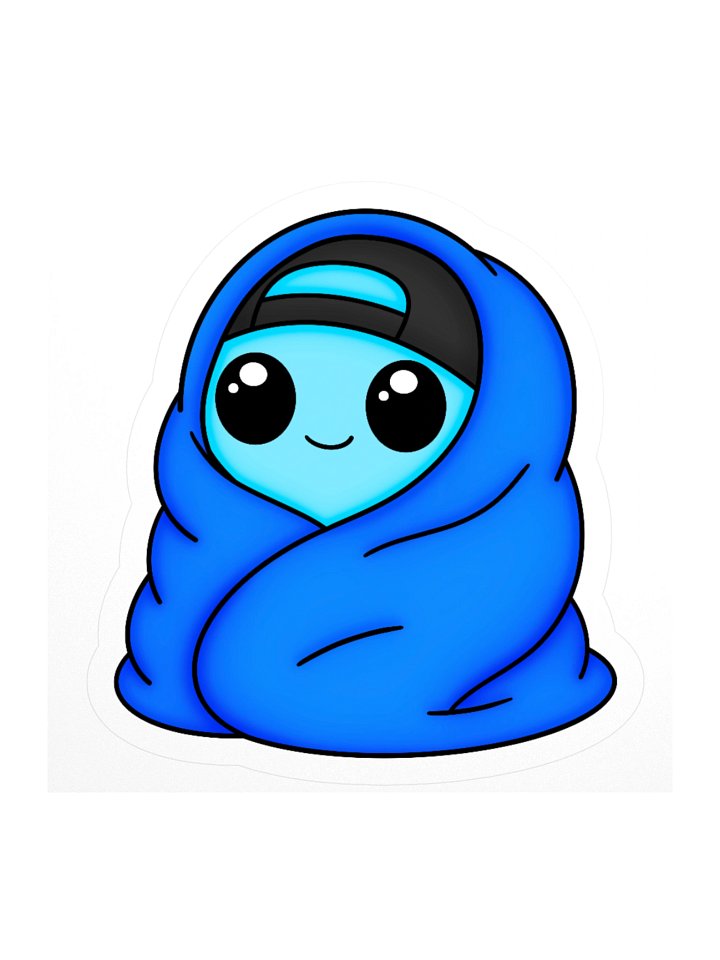 Burrito Blanket RJ Sticker product image (1)