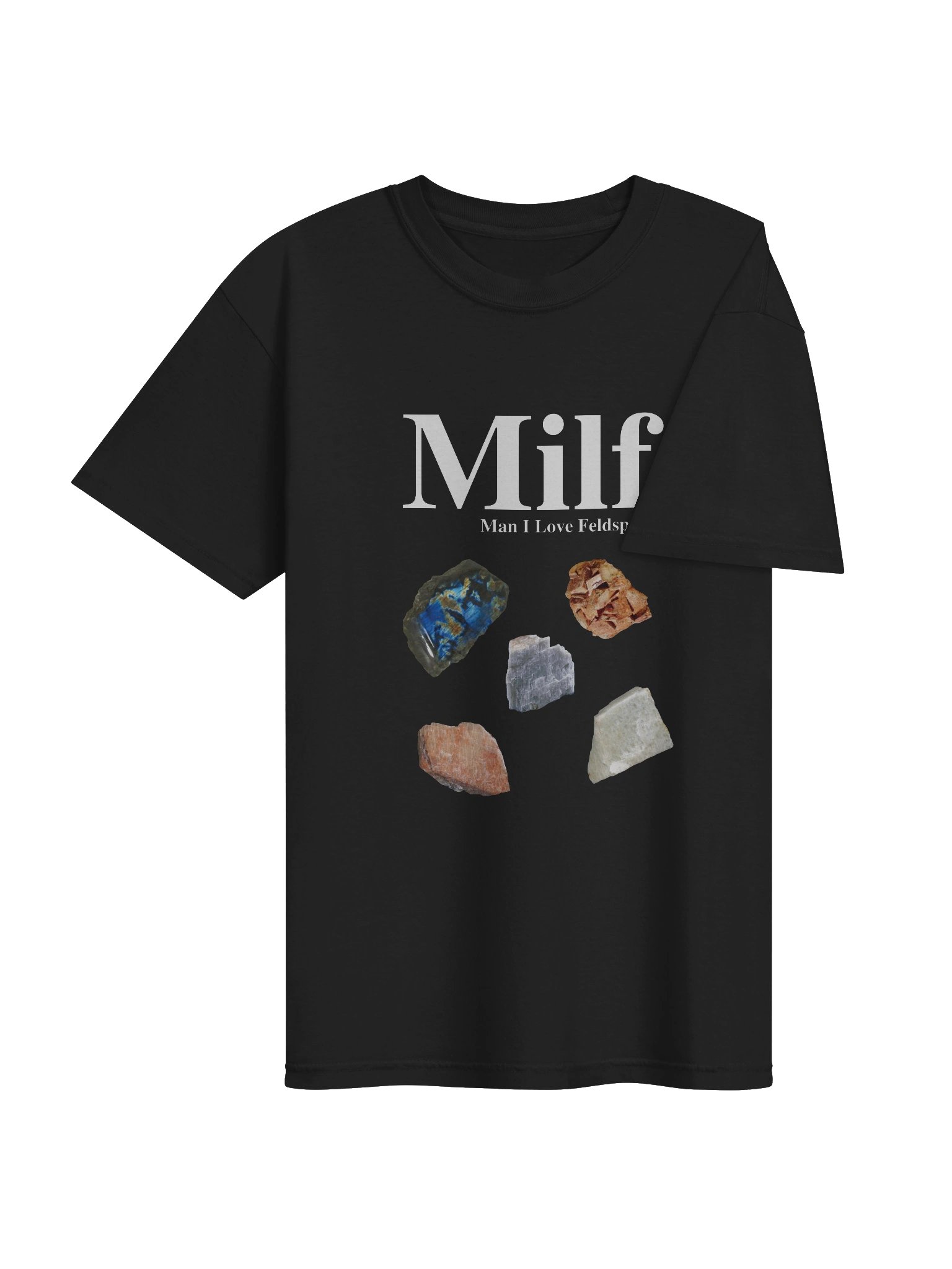 MILF mineral samples black regular tee product image (26)