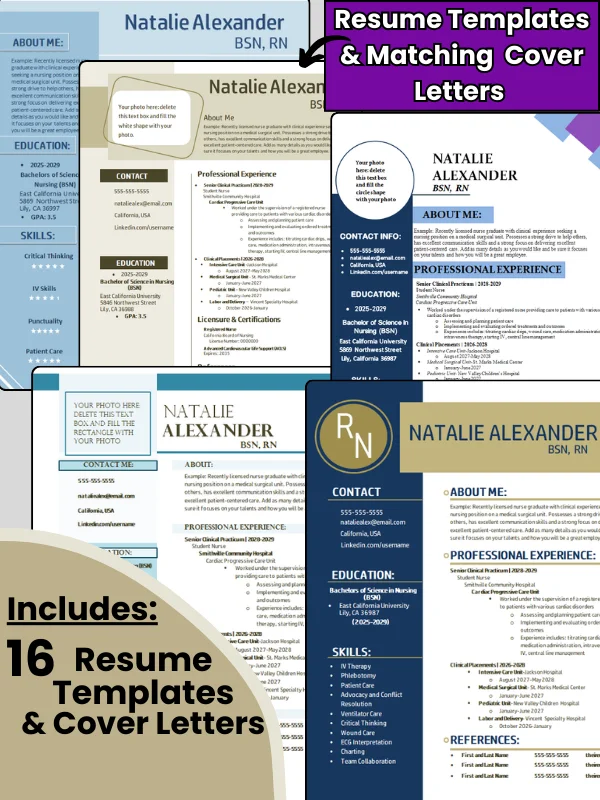 Nursing Resume Templates and Job Guide by Nurse Sarah® (Digital) product image (3)