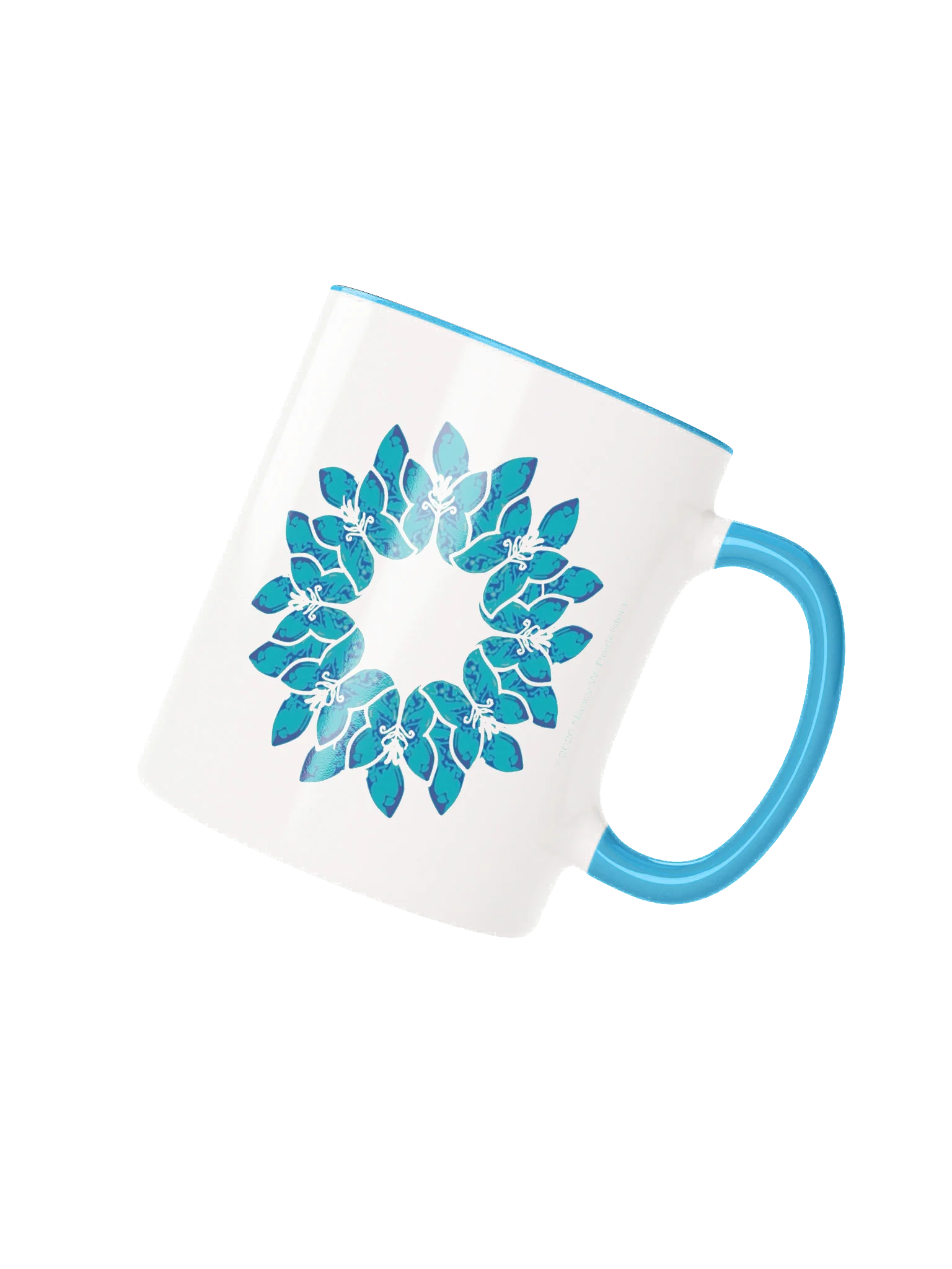 Aqua Flower mug product image (2)