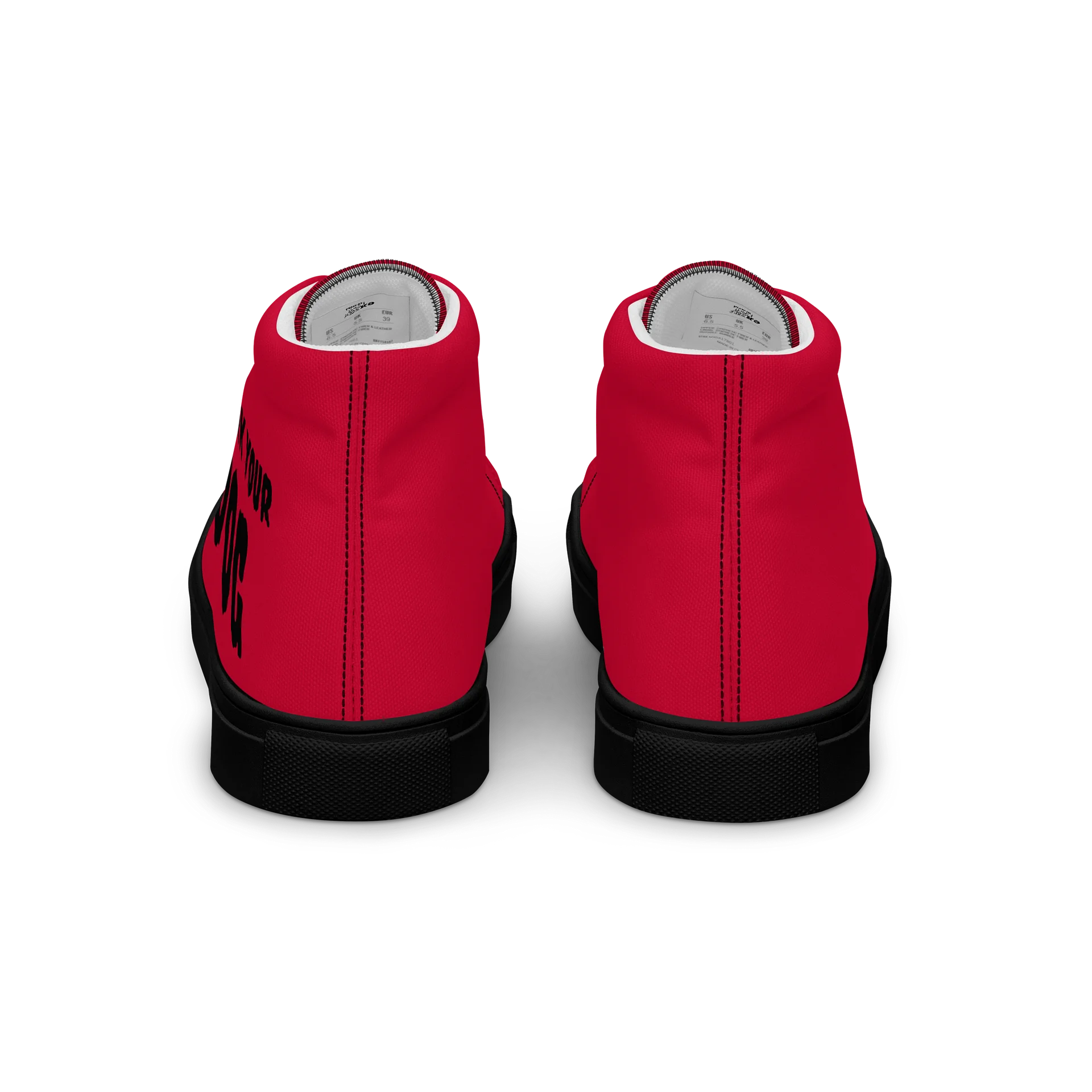 WORK YOUR DOG — Retro Graphic Women's High-Top Sneakers product image (4)