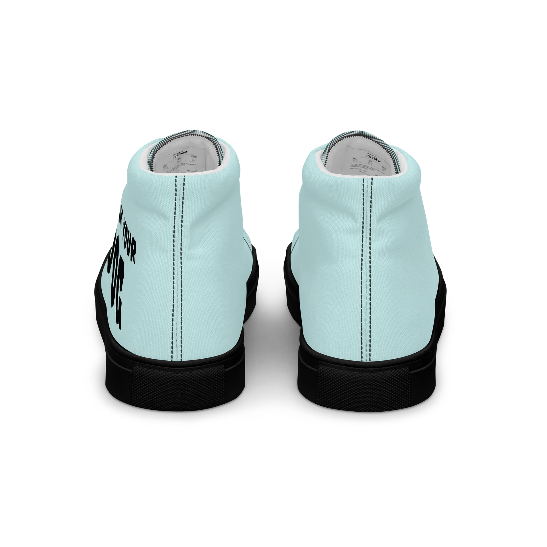 WORK YOUR DOG — Retro Graphic Women's High-Top Sneakers product image (4)