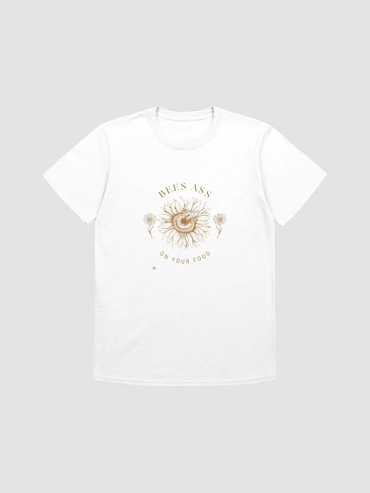 Bees Ass on Your Food Graphic Tee – Playful Vintage Botanical Statement Shirt product image (1)