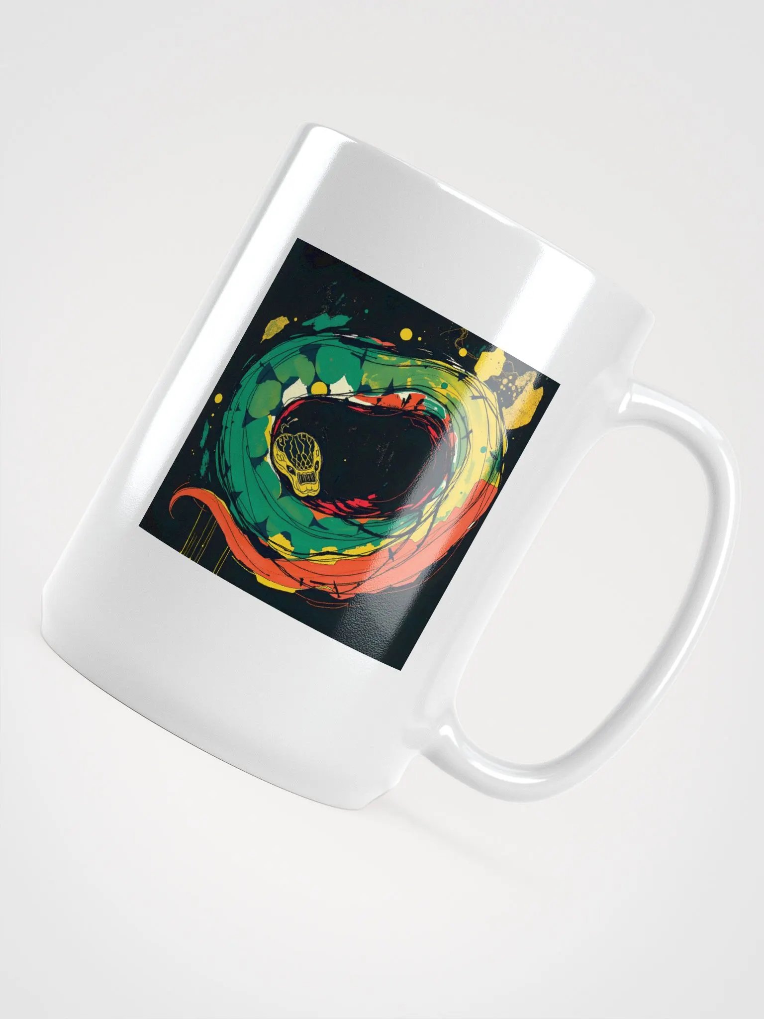 Vivid python Impressions White Glossy Mug product image (4)