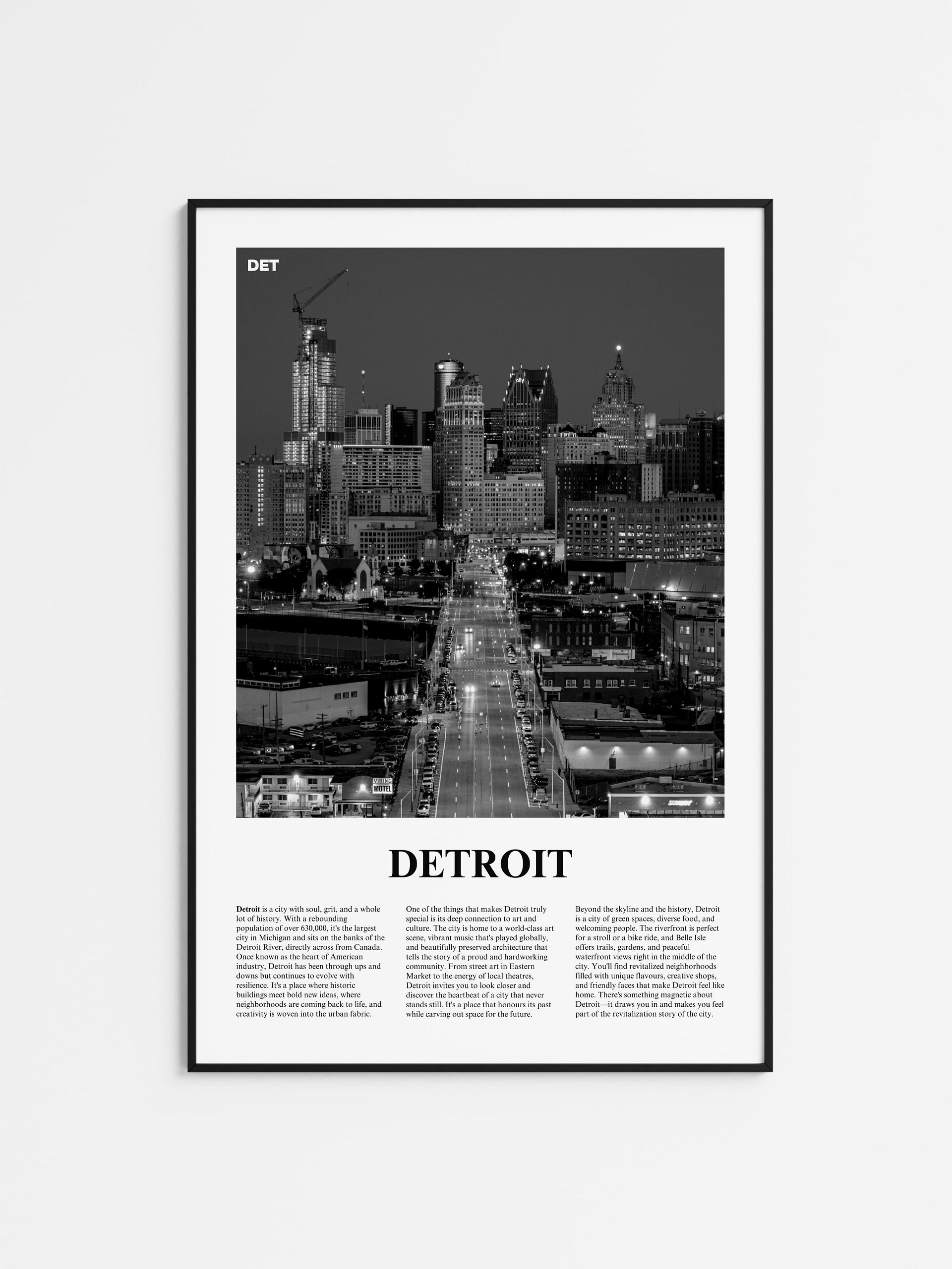 Detroit 01 Newspaper Poster product image (1)