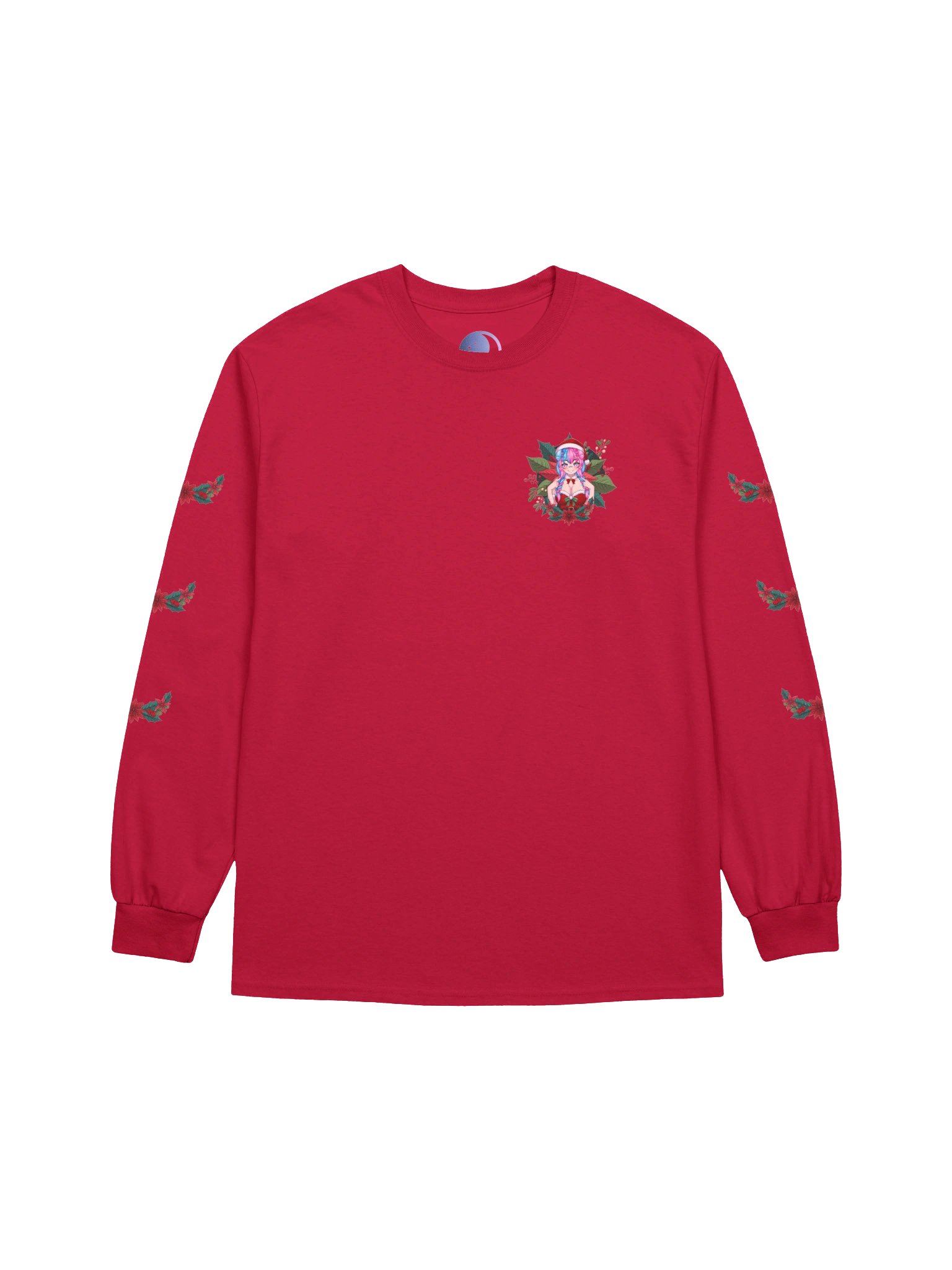 MooMoo Chistmas Wreath Long Sleeve product image (1)