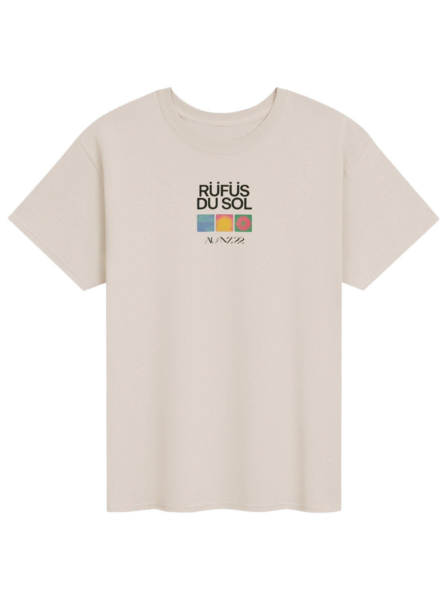 RÜFÜS DU SOL ANZ Cities Tour Ecru T-Shirt product image (1)