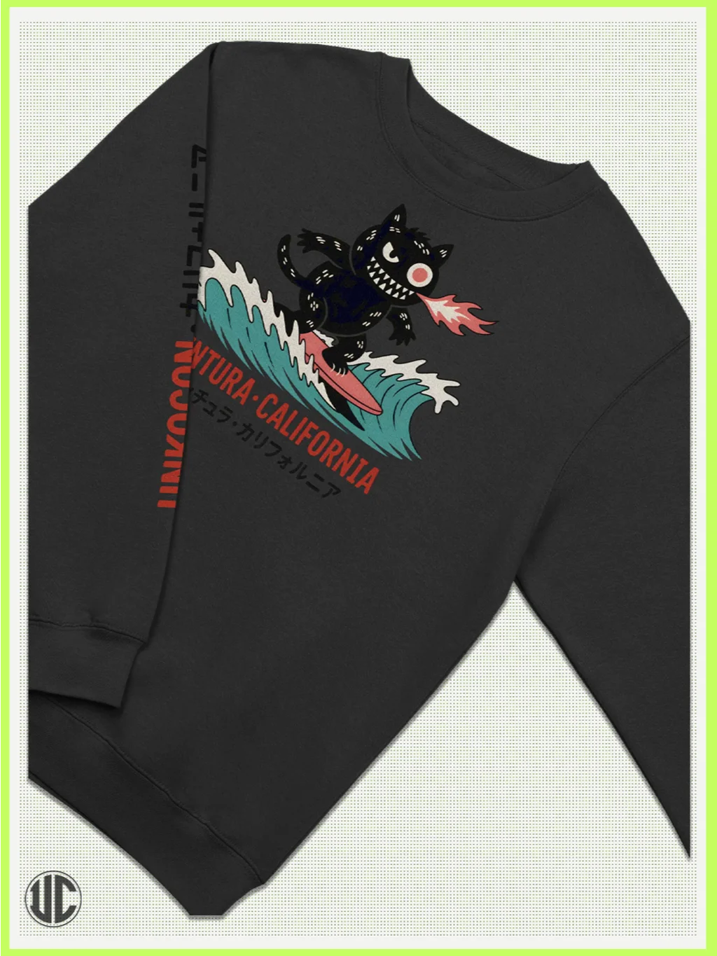 UnkoCon - Ventura CA Surfer Crew Neck Sweatshirt product image (2)