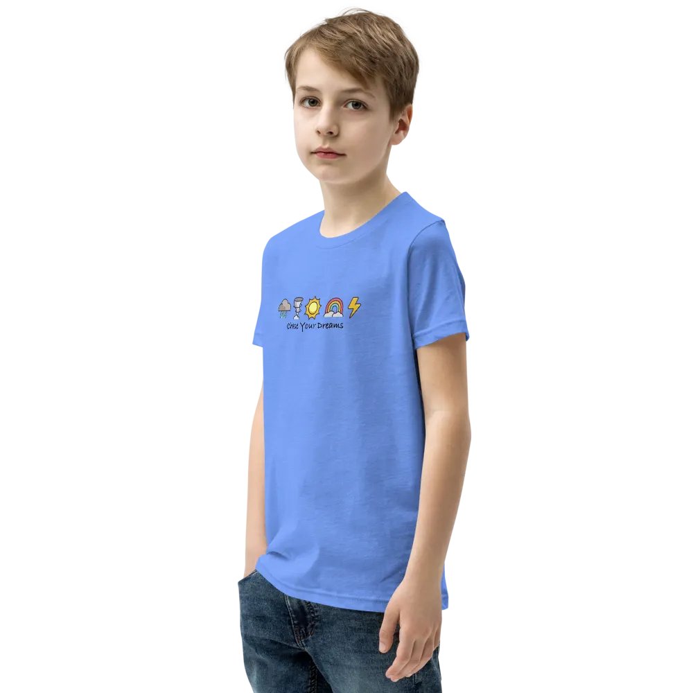 "Chase Your Dreams" - Youth T-Shirt Dark Text Mode product image (7)