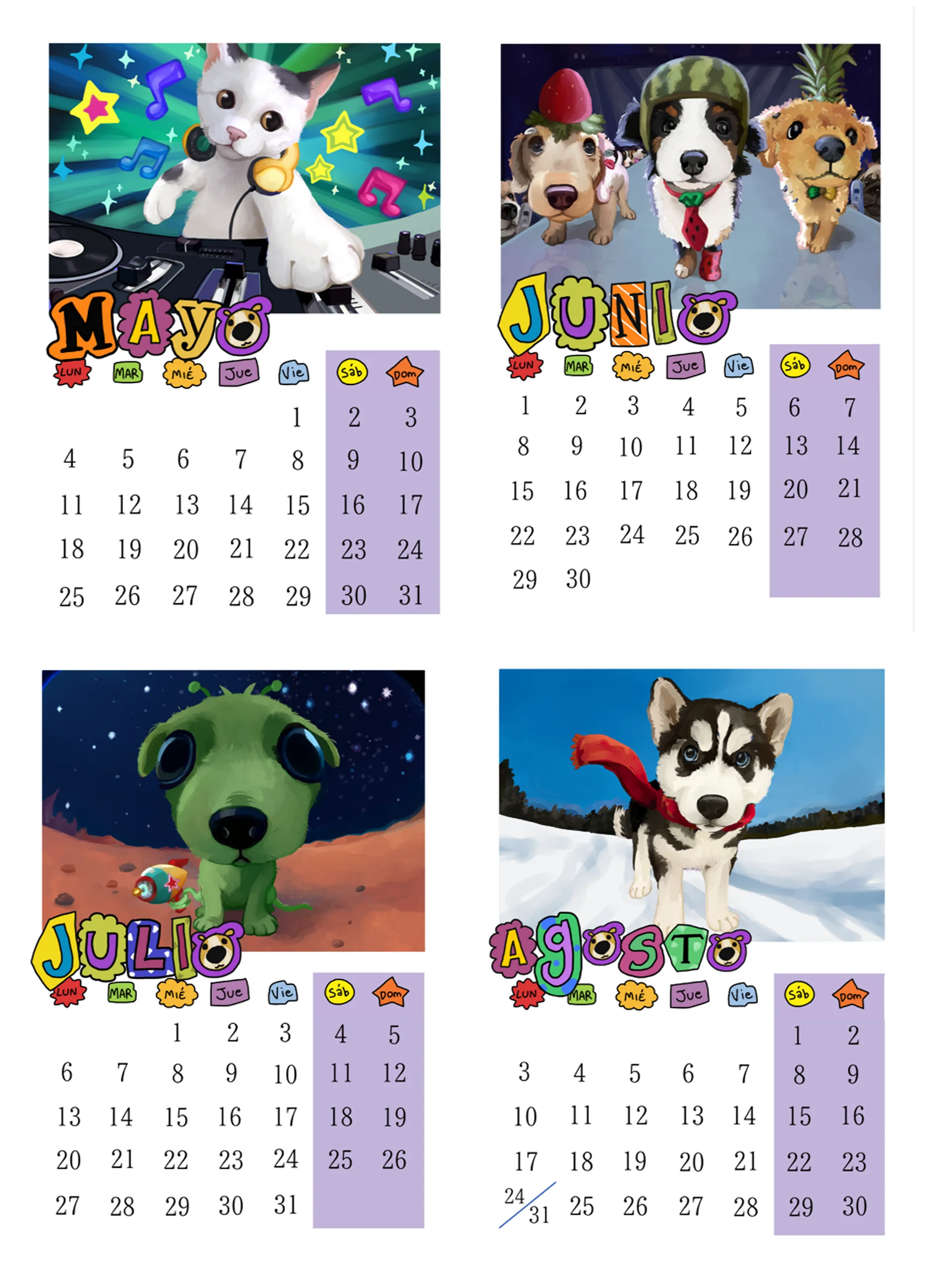 Digital calendar 2026 ( Spanish) product image (3)