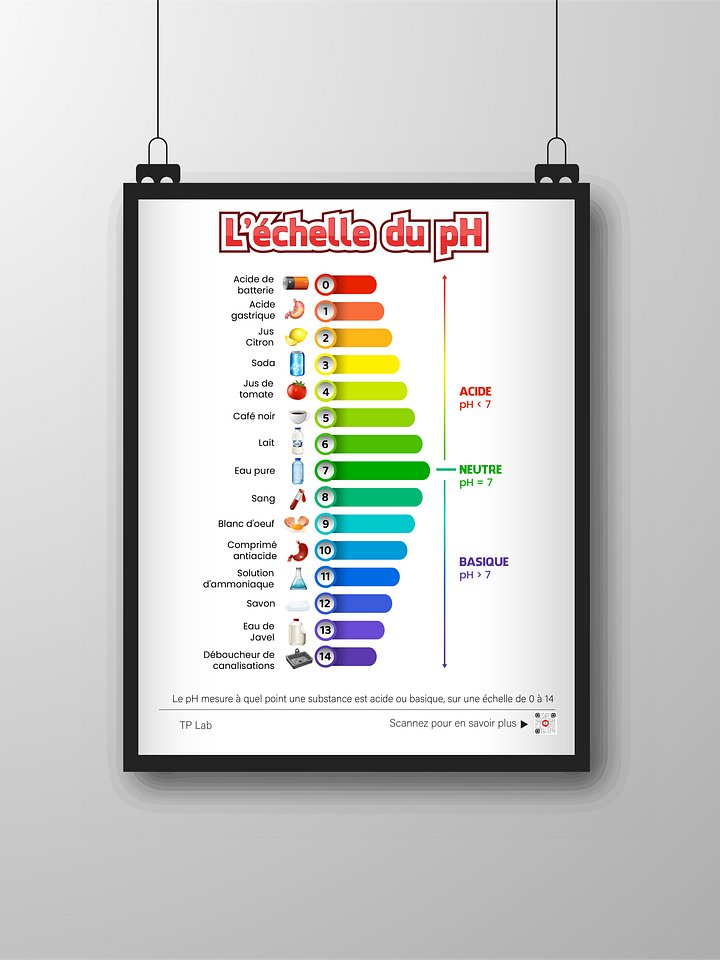 L’échelle du pH – Poster éducatif et décoratif product image (2)