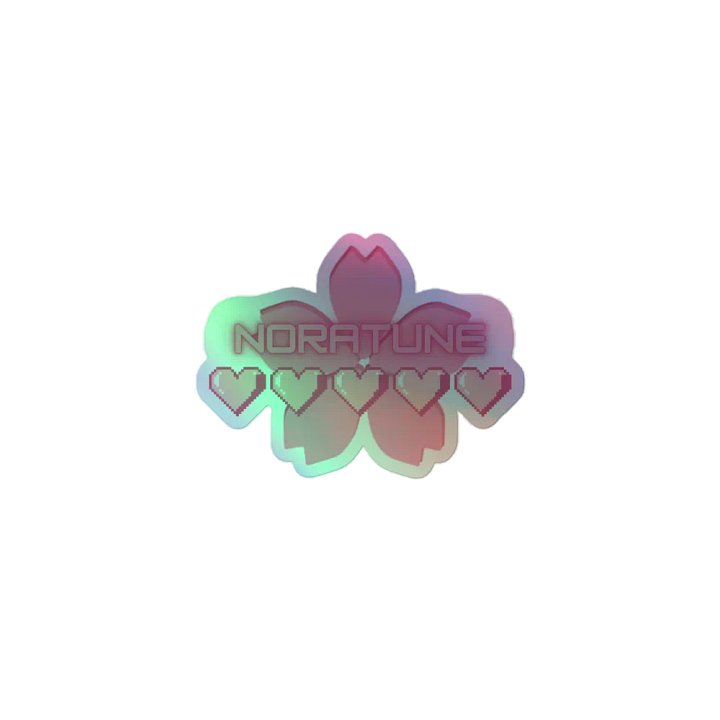 Pixel Heart Holographic Sticker product image (1)
