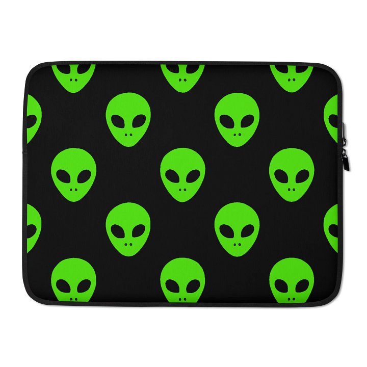 Neon Green Martians Laptop Sleeve product image (2)