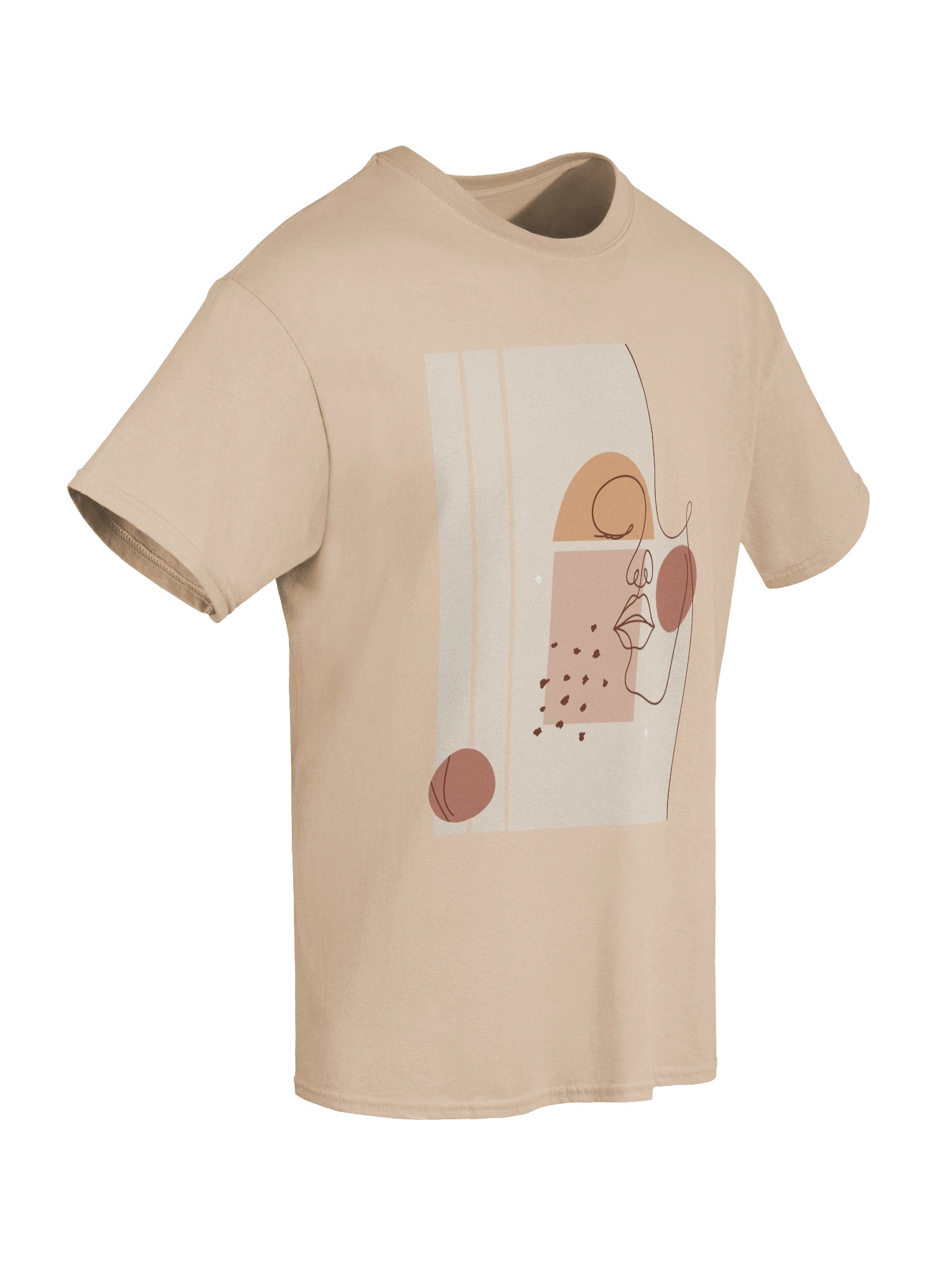 Abstract Face Minimalist T-Shirt product image (3)