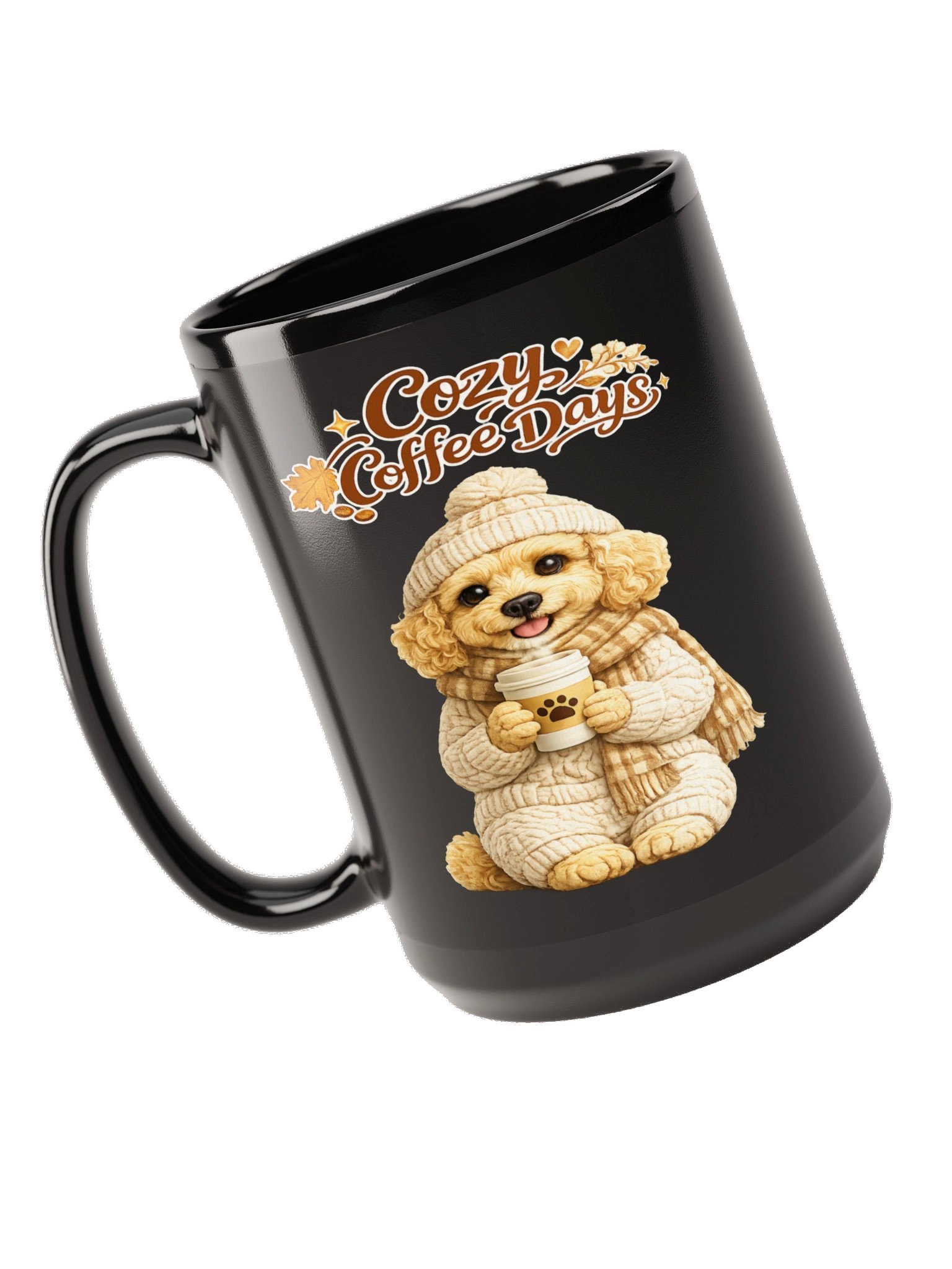 Cozy Coffee Days Black Mug product image (5)