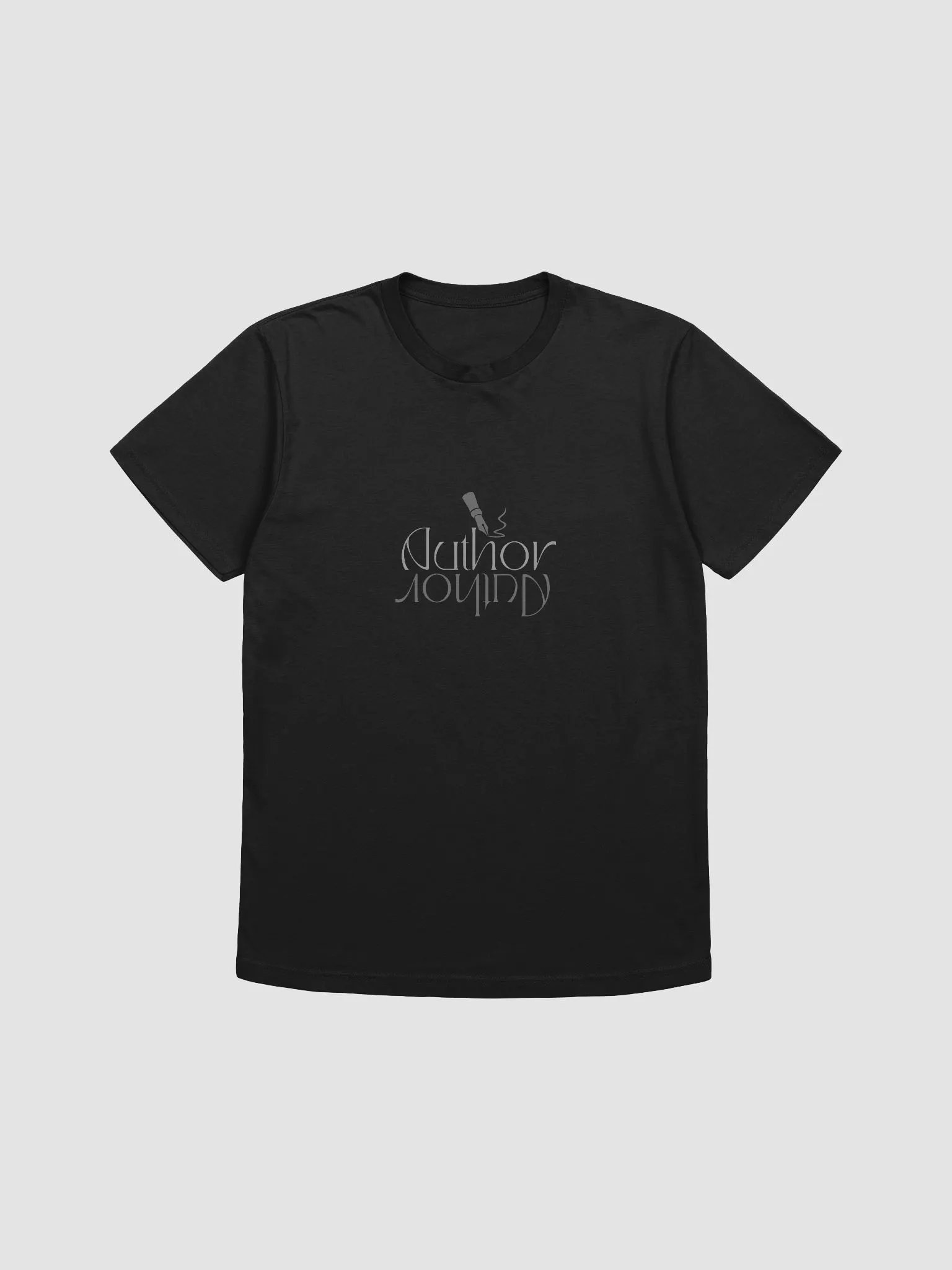 Author Reflection Supersoft T-shirt - Grey Text product image (1)