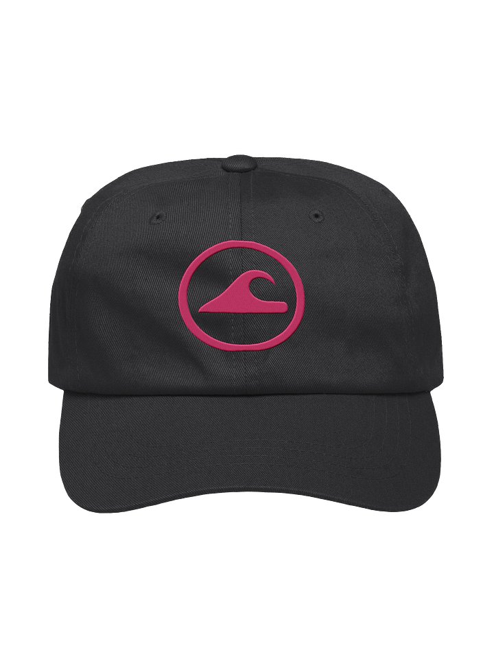 Embroidered Wave Rider Dad Hat (Flamingo) product image (1)