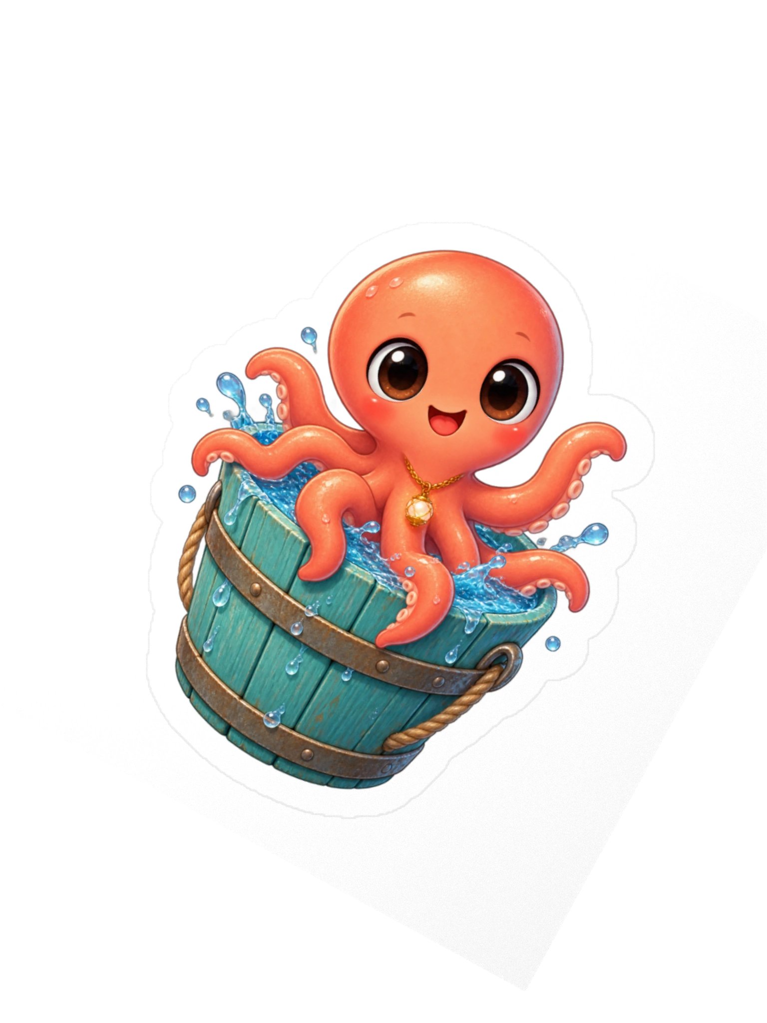 Boba Lantern Bucket Sticker product image (5)
