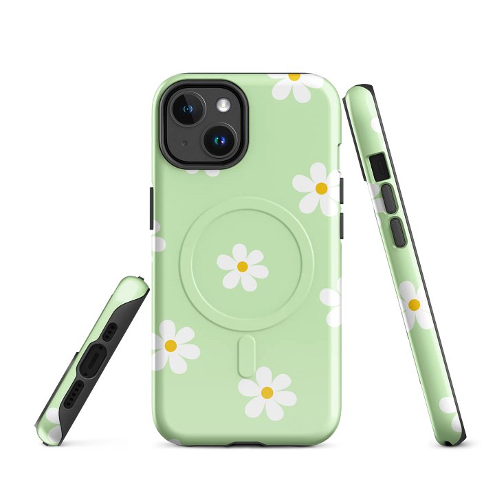 Cute Floral Magnetic MagSafe® iPhone® Tough Case, 14, 15, 16, 17, Pro, Pro Max, Plus Cases. product image (1)