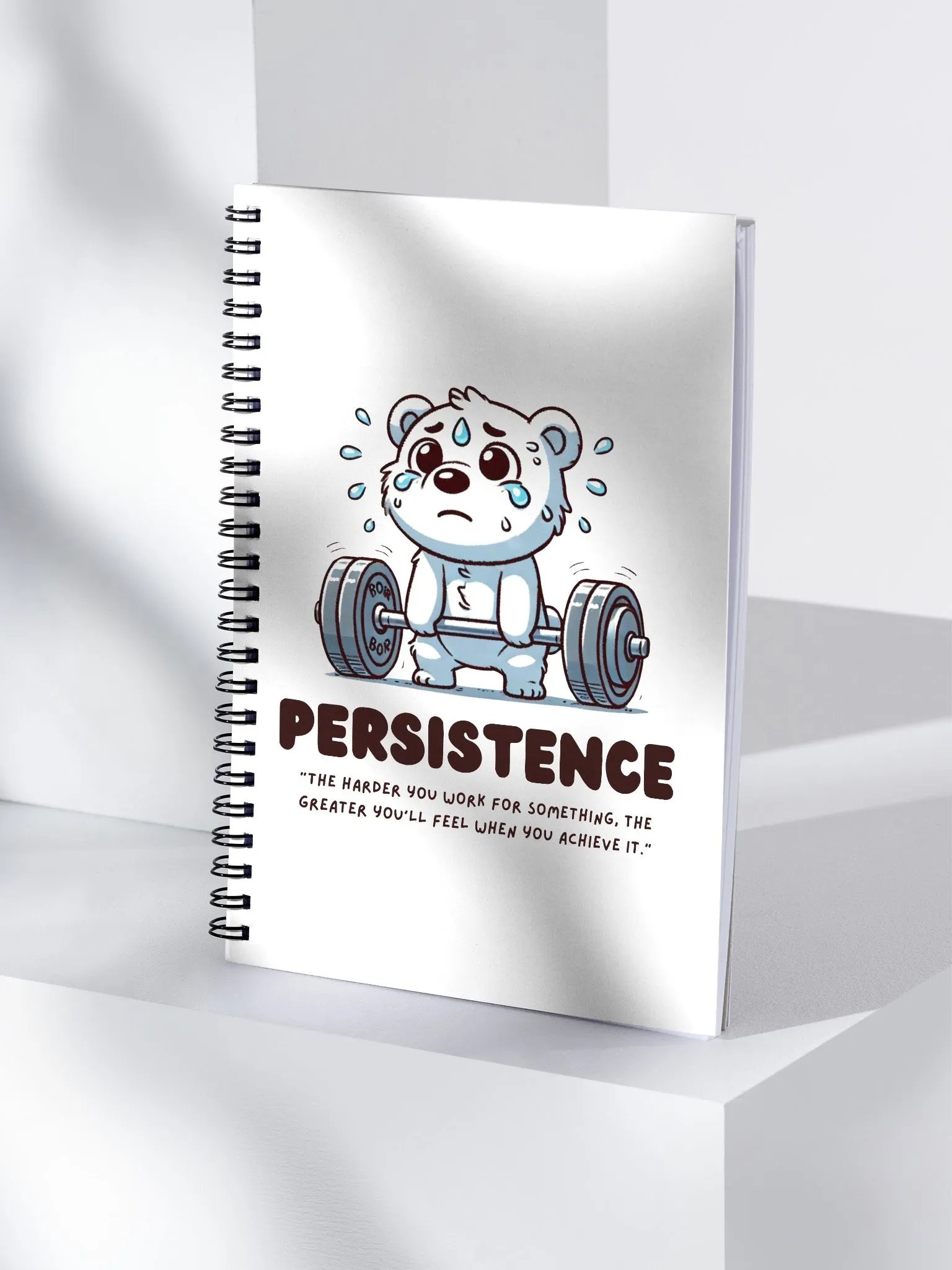 Persistence Bear Spiral Notebook product image (4)