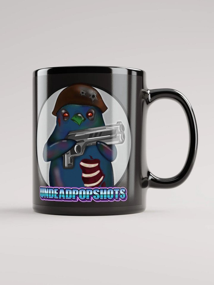Cracked Helmet Penguin Mug Logo Color Gray product image (1)