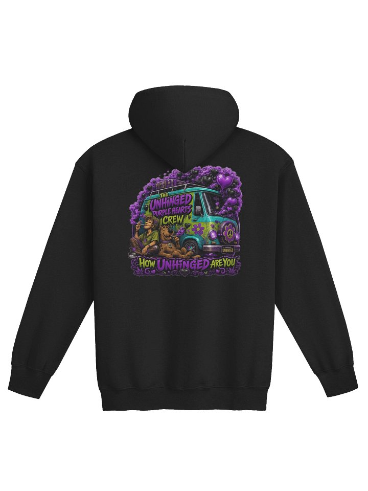 The Unhinged Purple Hearts Crew Zip Hoodie product image (6)