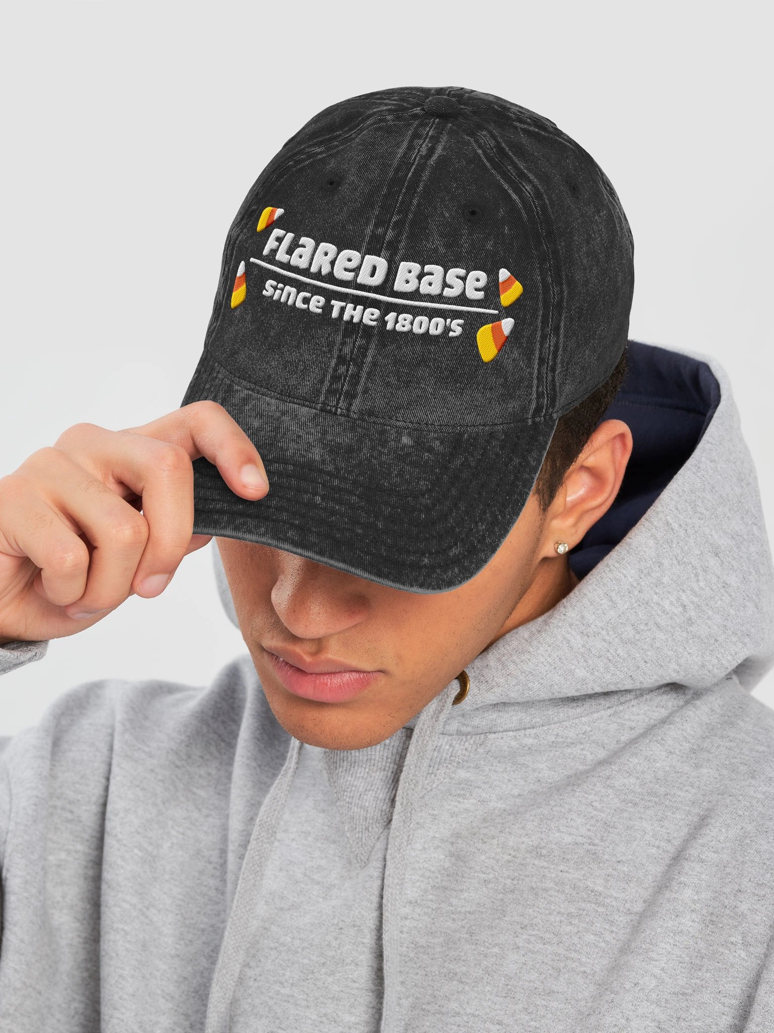Candycorn Flared Base Dad Hat product image (14)