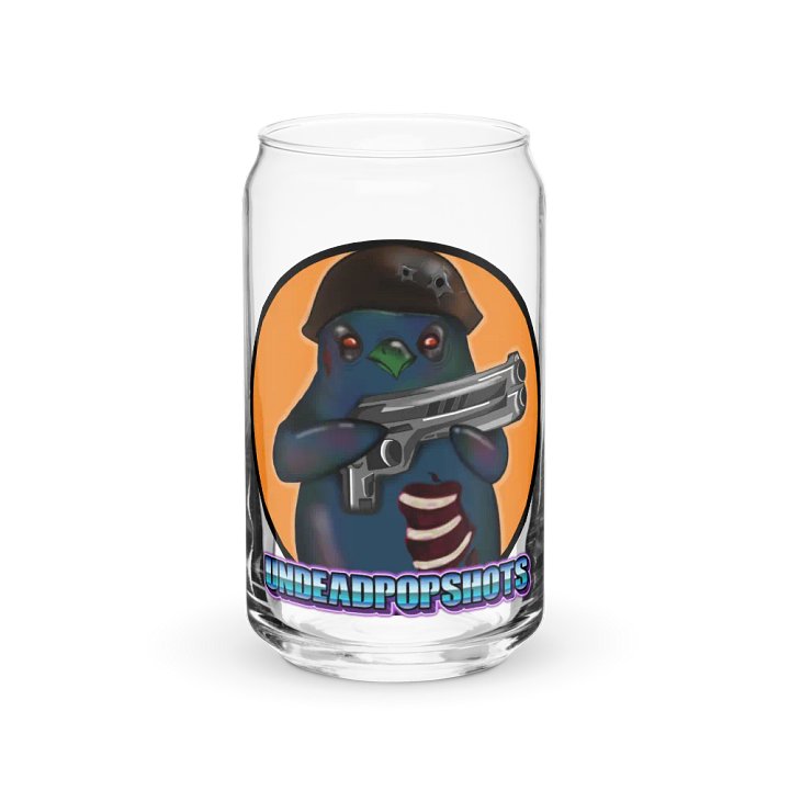 UndeadPopShots Penguin Can-Shaped Glass Logo Color Orange product image (1)