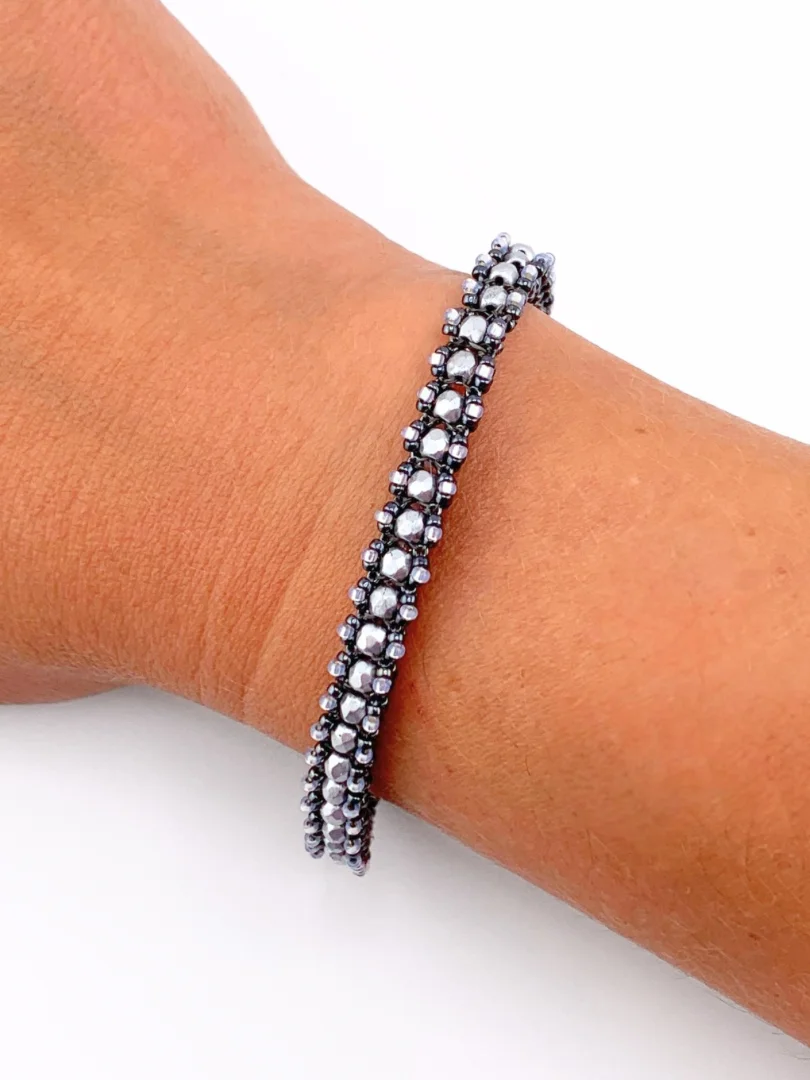 Beading Pattern - 3mm Fire-Polished Tennis Bracelet product image (1)
