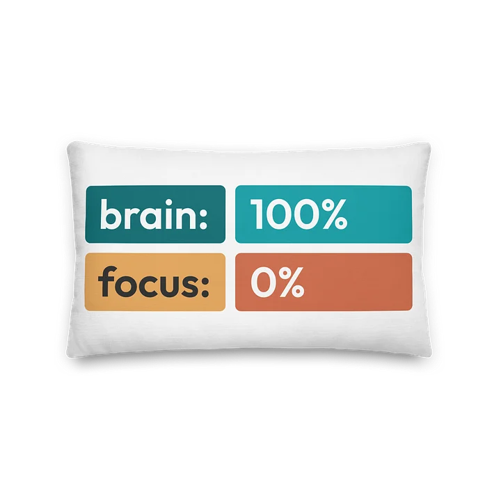 100% Brain Throw Pillow product image (1)