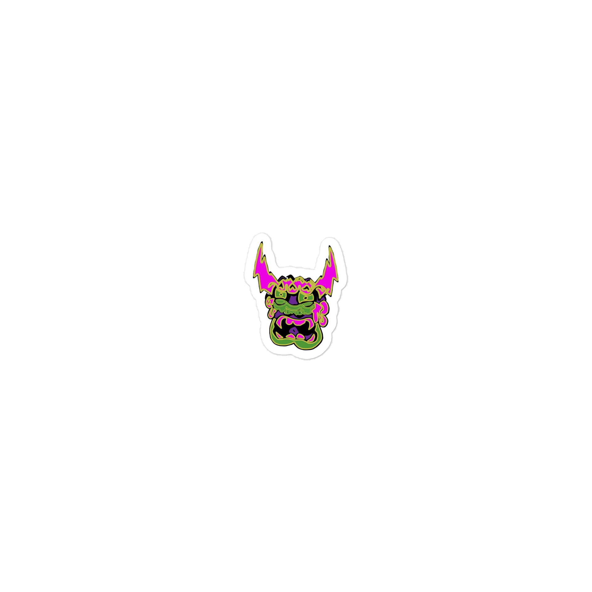 crown of horns die-cut sticker product image (1)