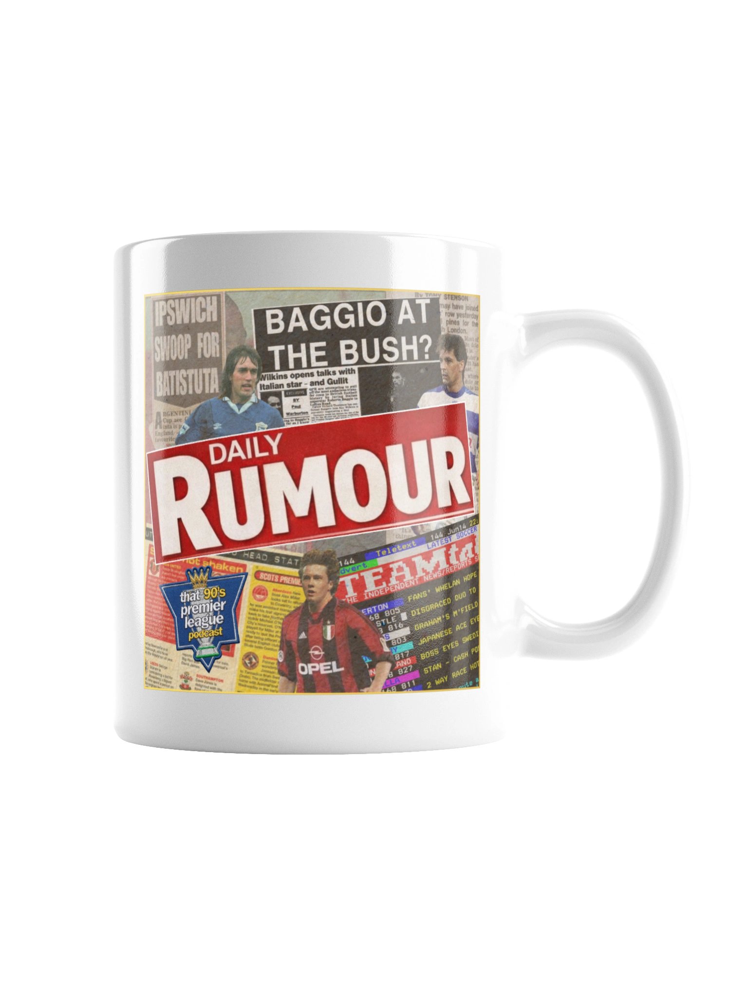Daily Rumour 90s Football Mug product image (3)