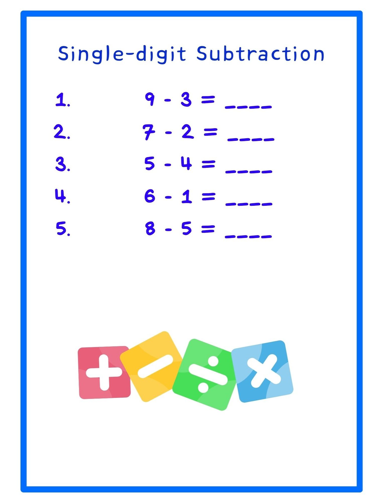 Printable Math Worksheets product image (4)