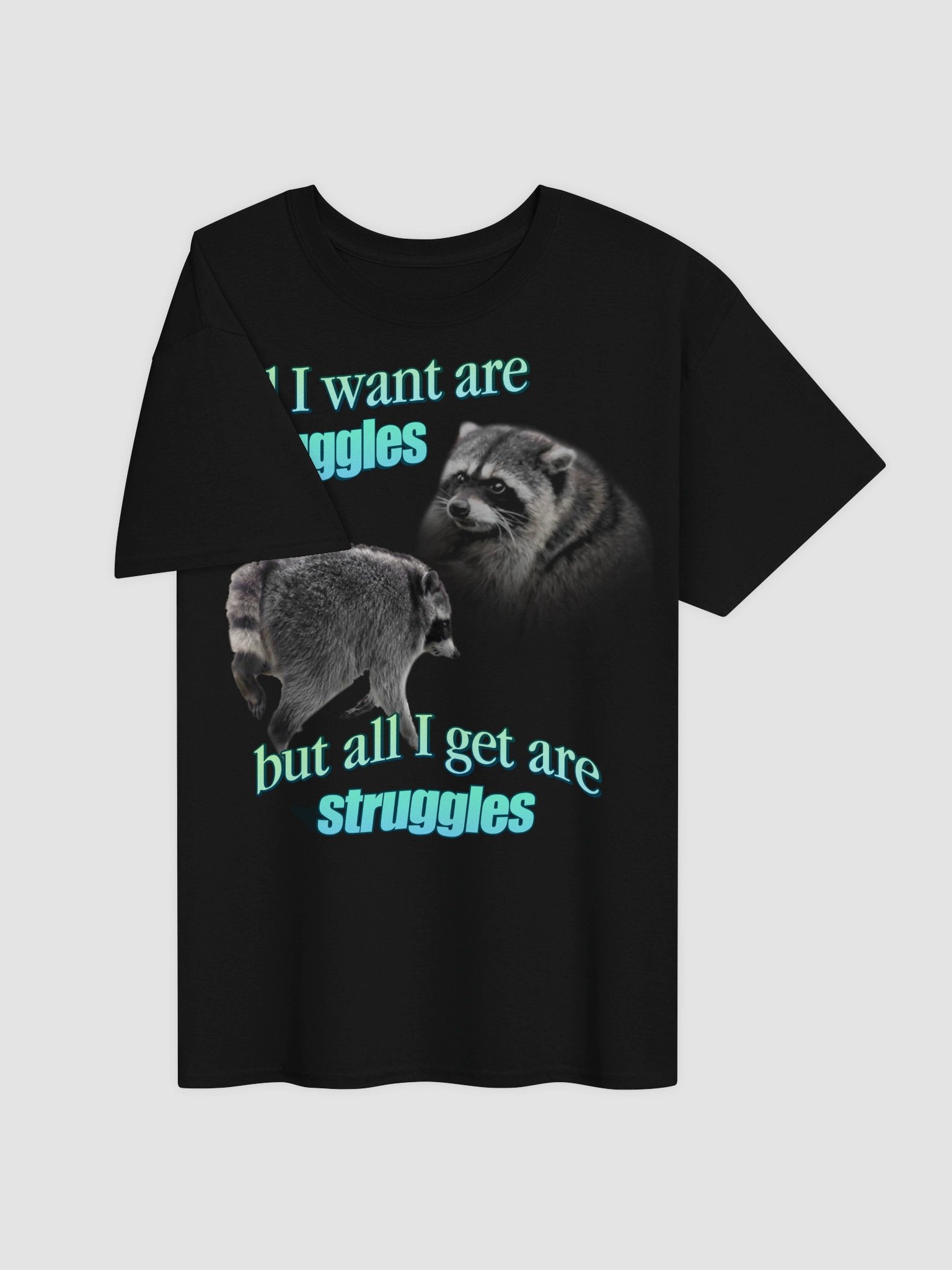 Jimothy the Raccoon - Snuggles & Struggles T-shirt product image (3)