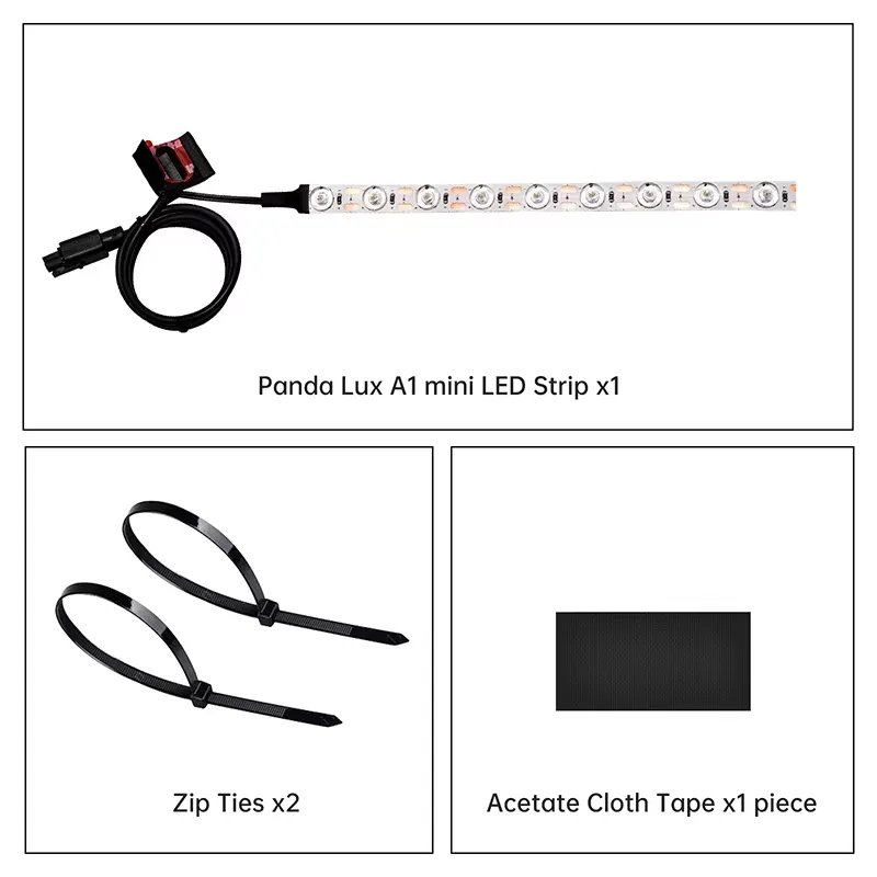 Panda Lux LED Light Bar Upgrade Kit for Bambulab A1/P1/X1 3D Printer Parts product image (5)