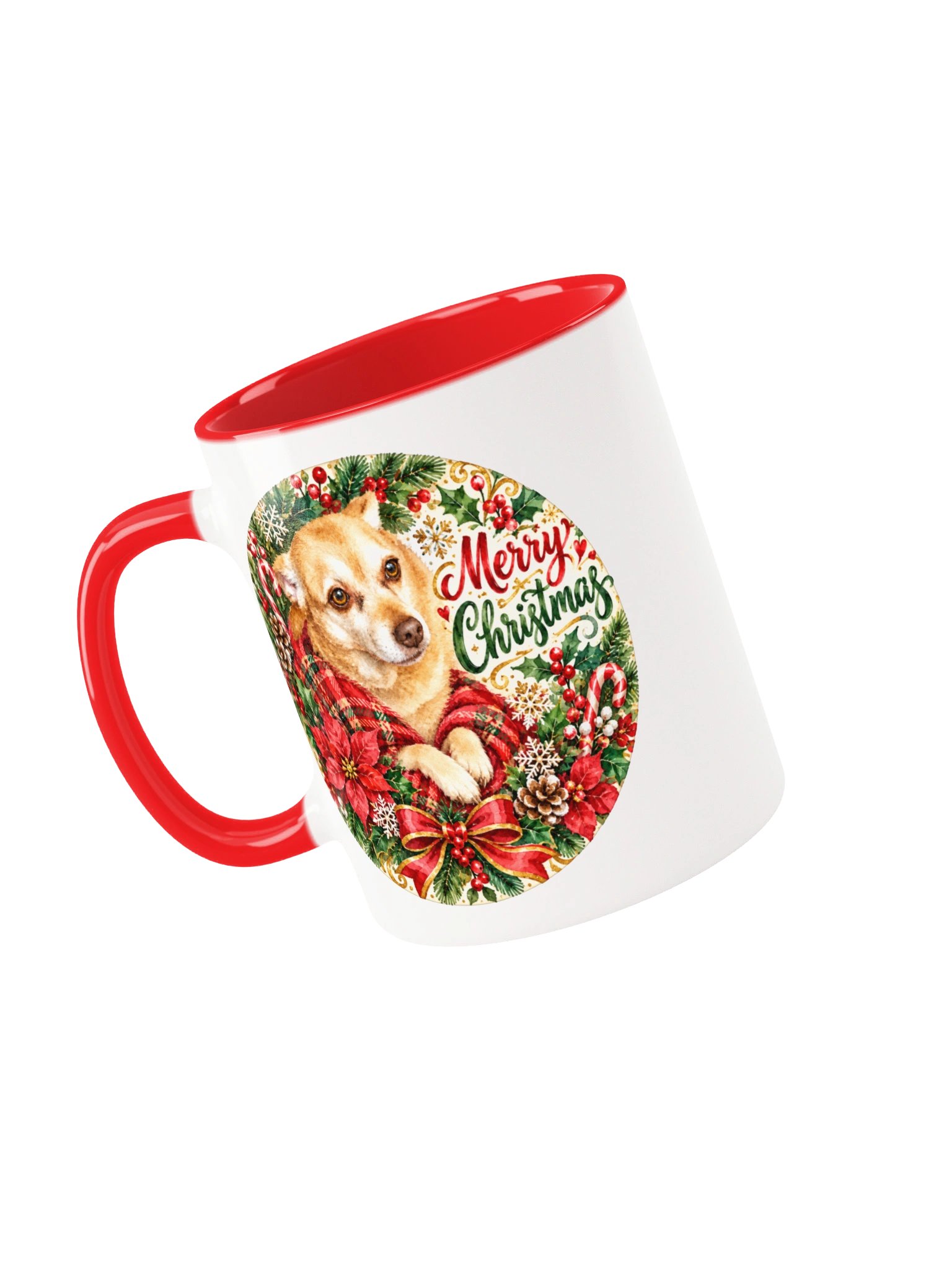 Merry Christmas Golden Dog Holiday Mug product image (23)