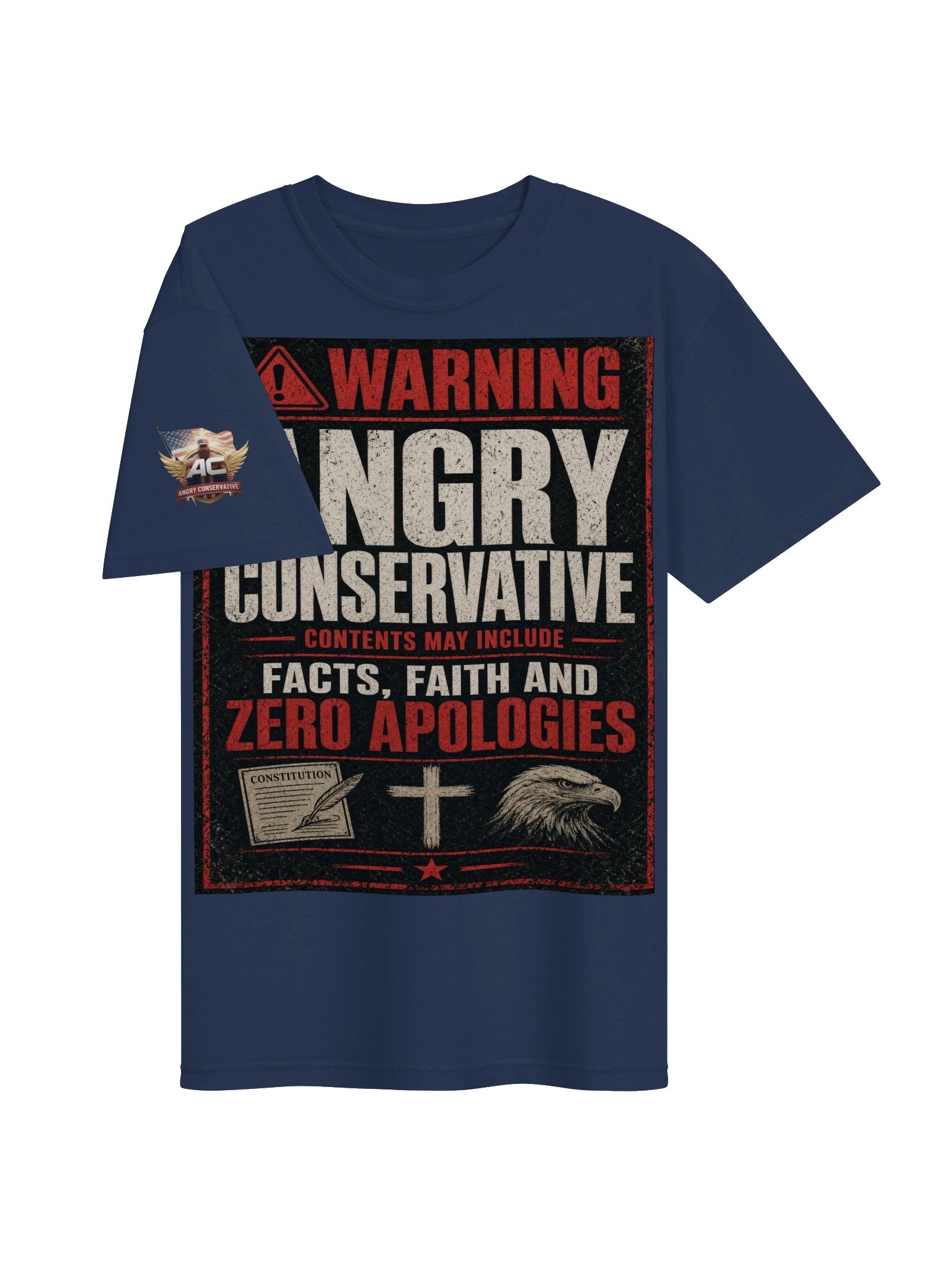 Warning T-shirt product image (3)