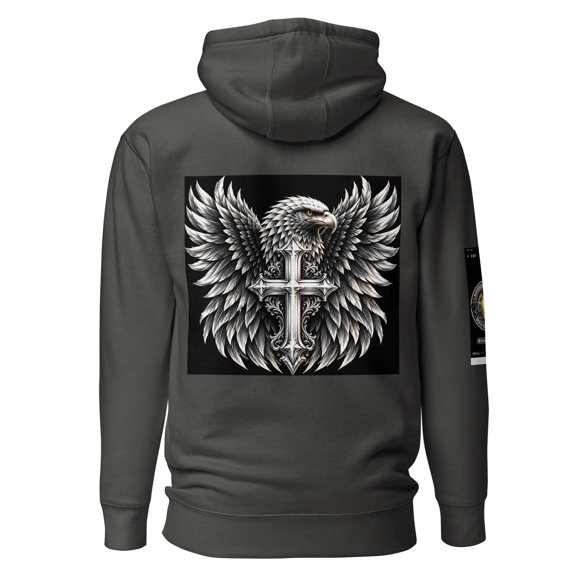 Ornate Gothic Cross Hoodie product image (1)