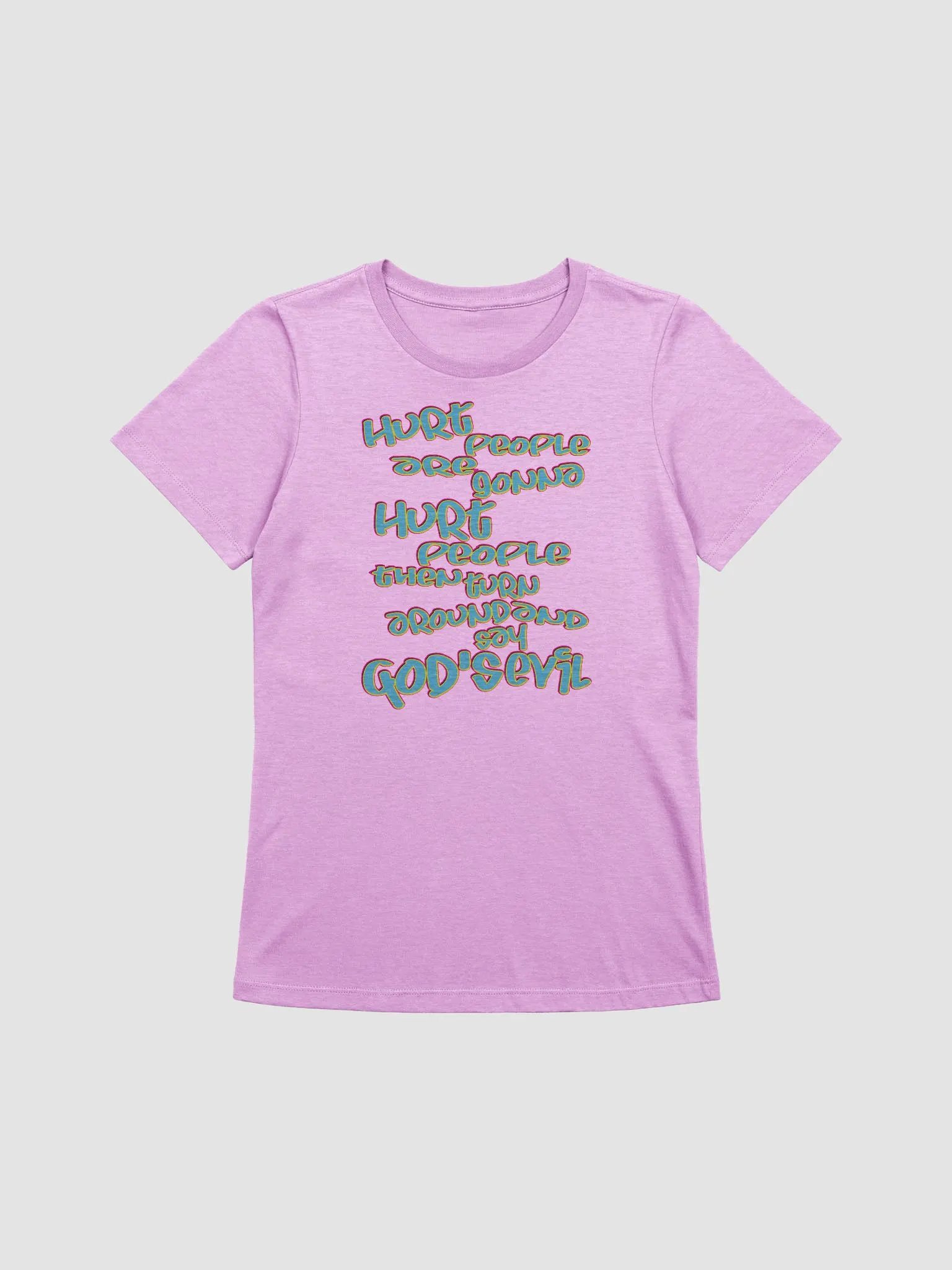Hurt People - Blue Graffiti - Bella+Canvas Women's Supersoft Relaxed-fit T-Shirt product image (2)